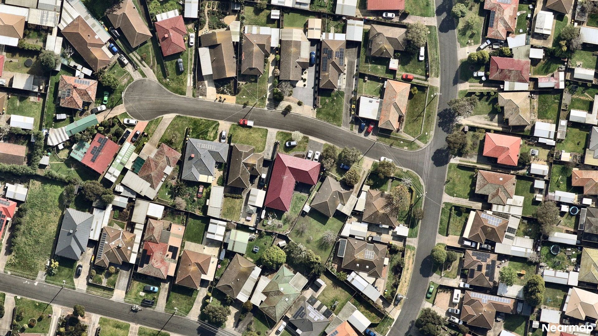 Vertical aerial view
