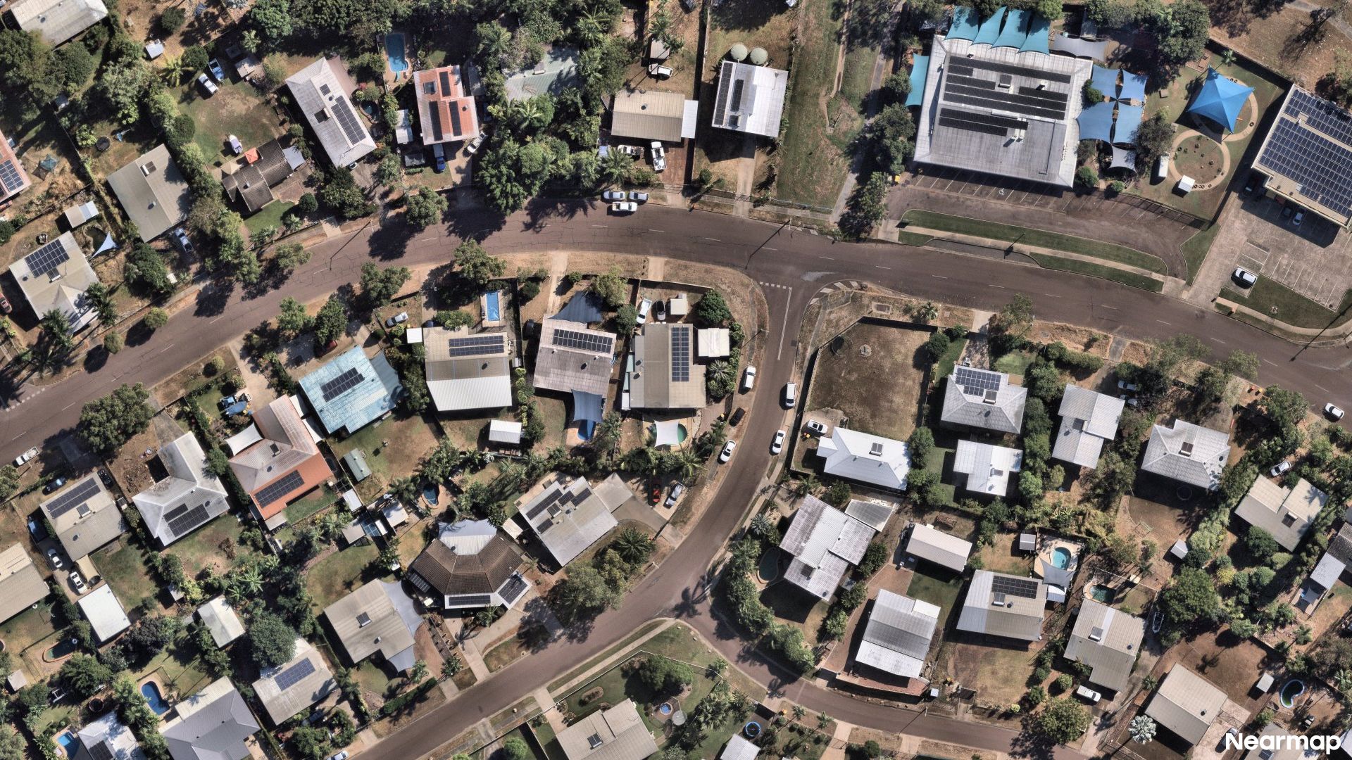 Vertical aerial view