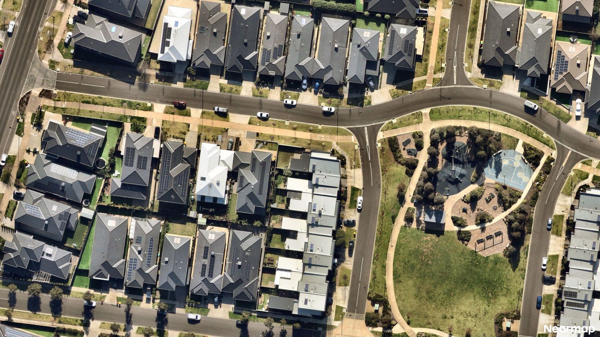 Vertical aerial view