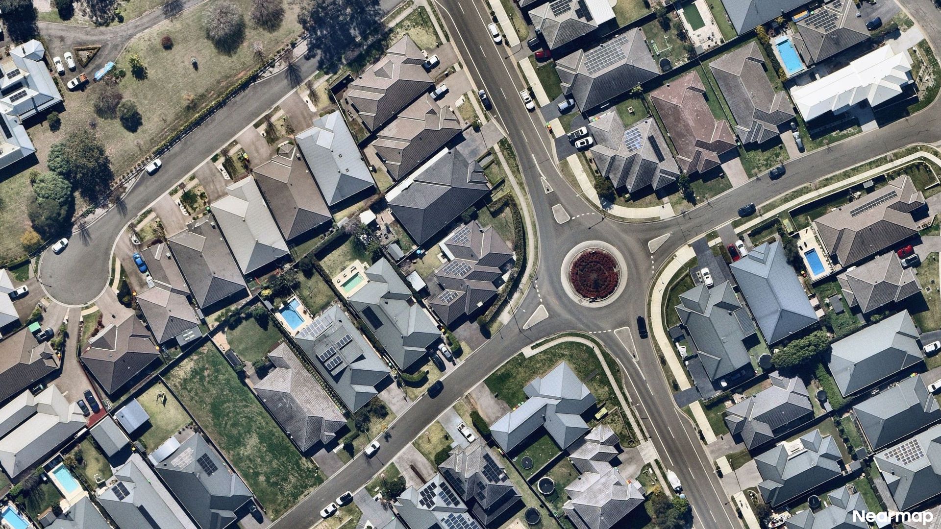Vertical aerial view