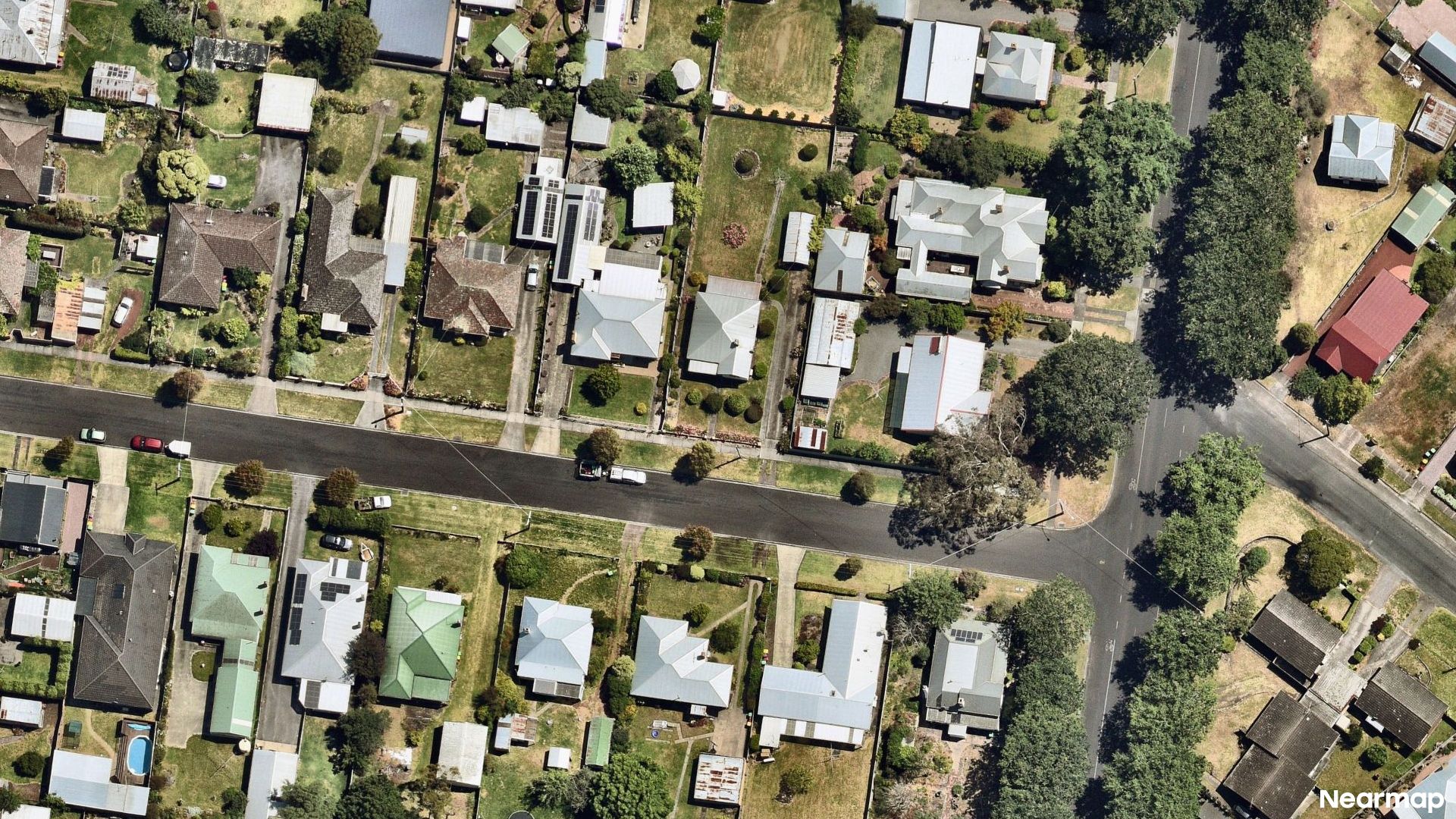 Vertical aerial view