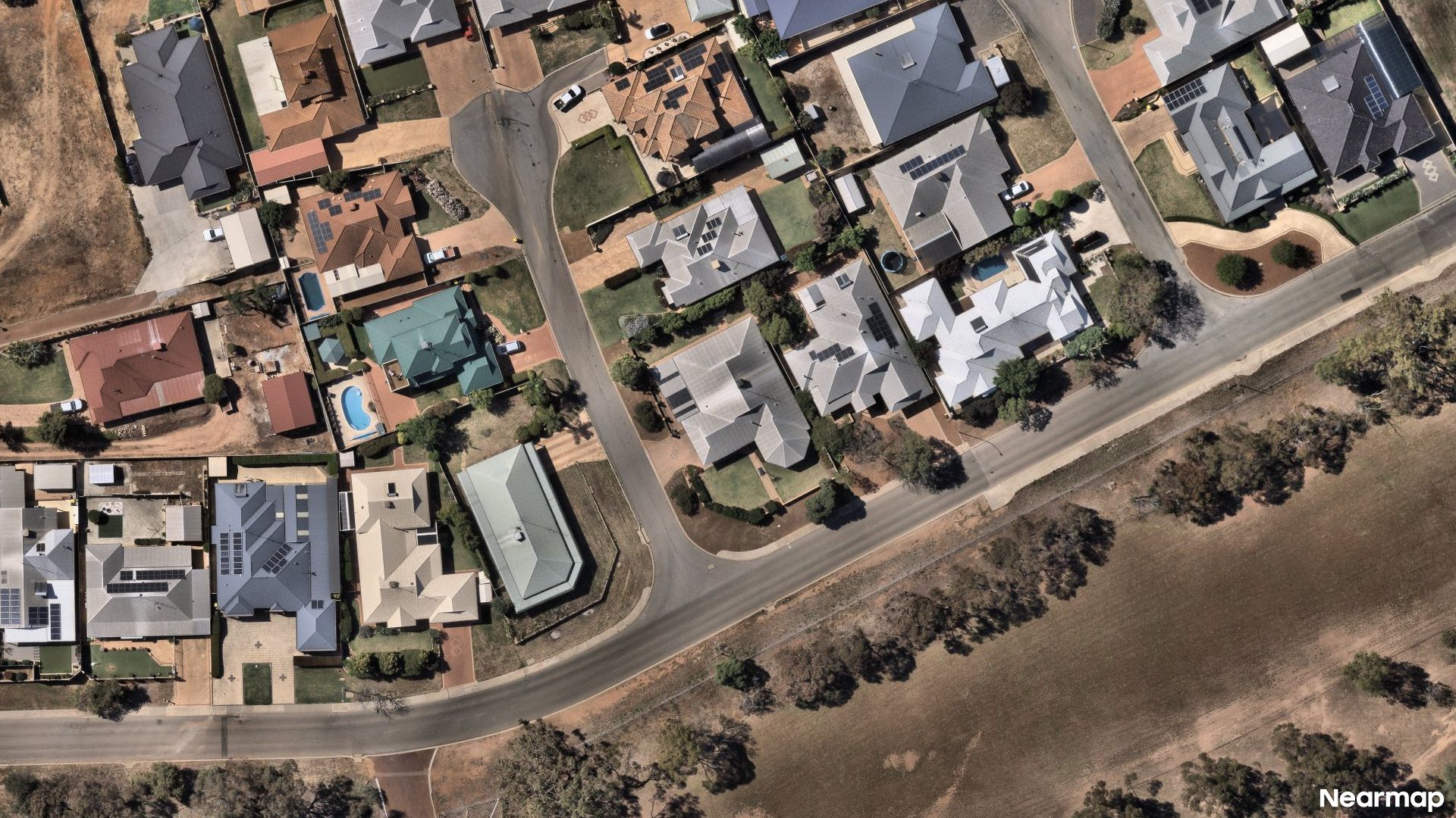 Vertical aerial view