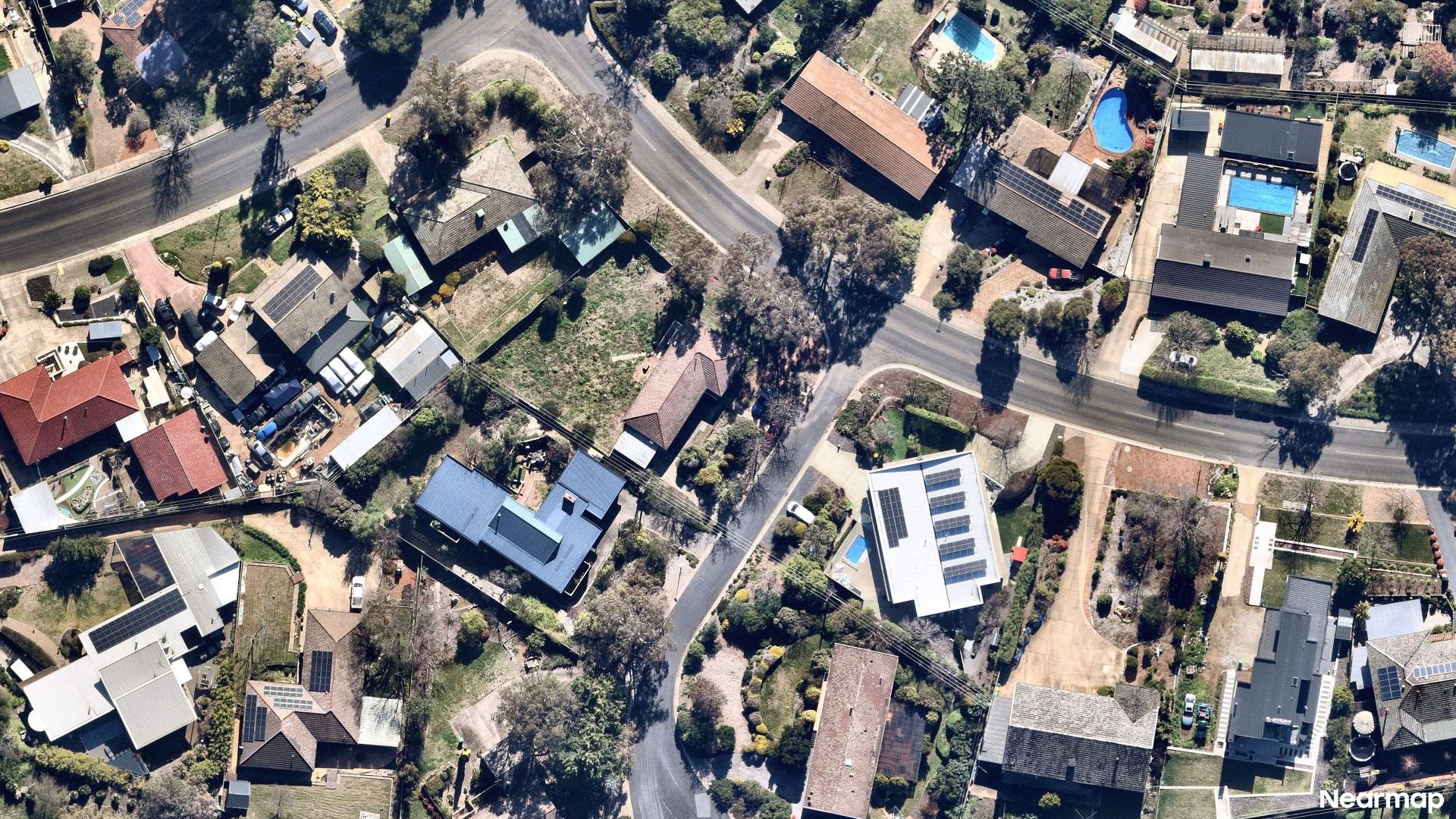 Vertical aerial view