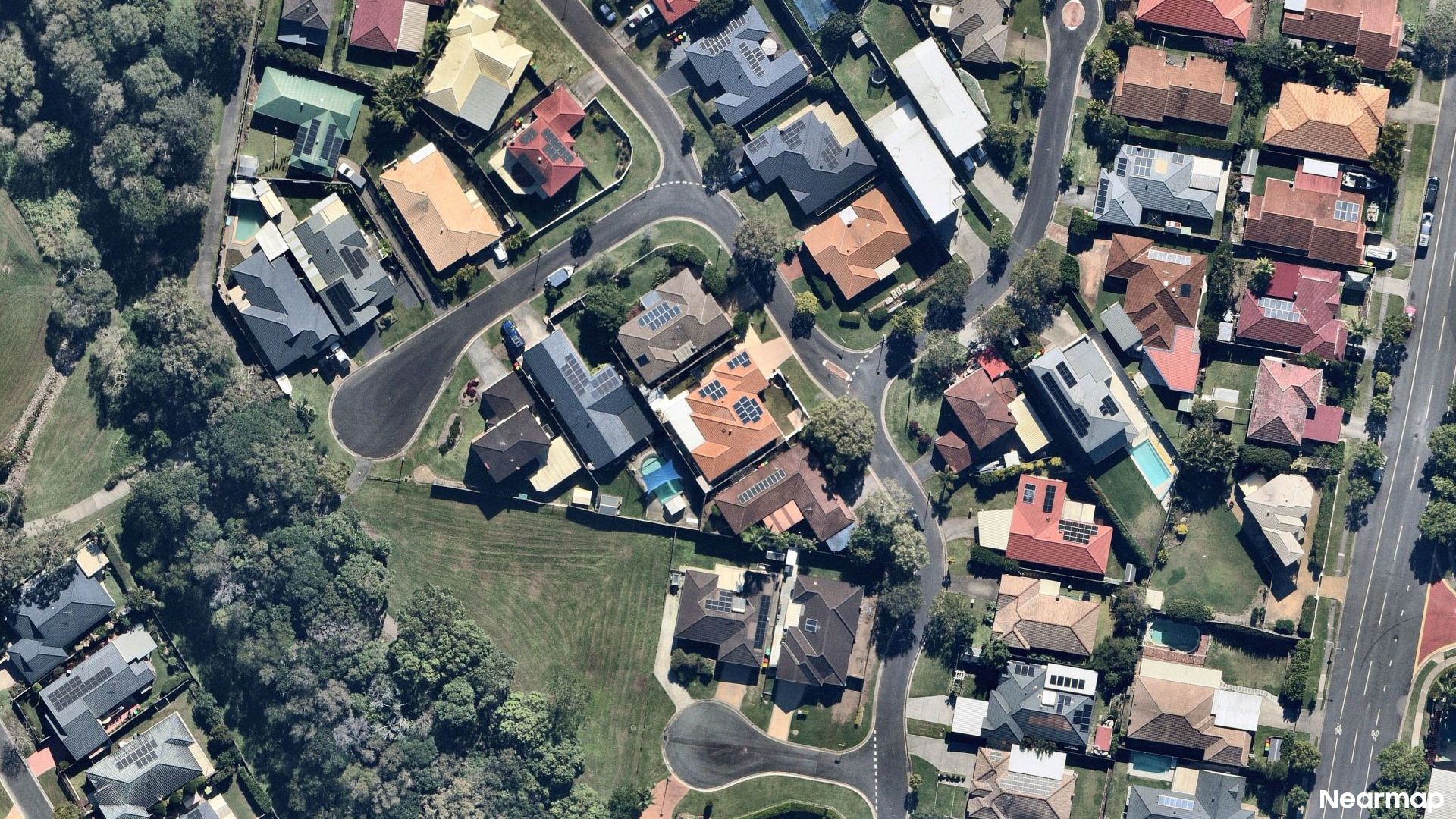 Vertical aerial view