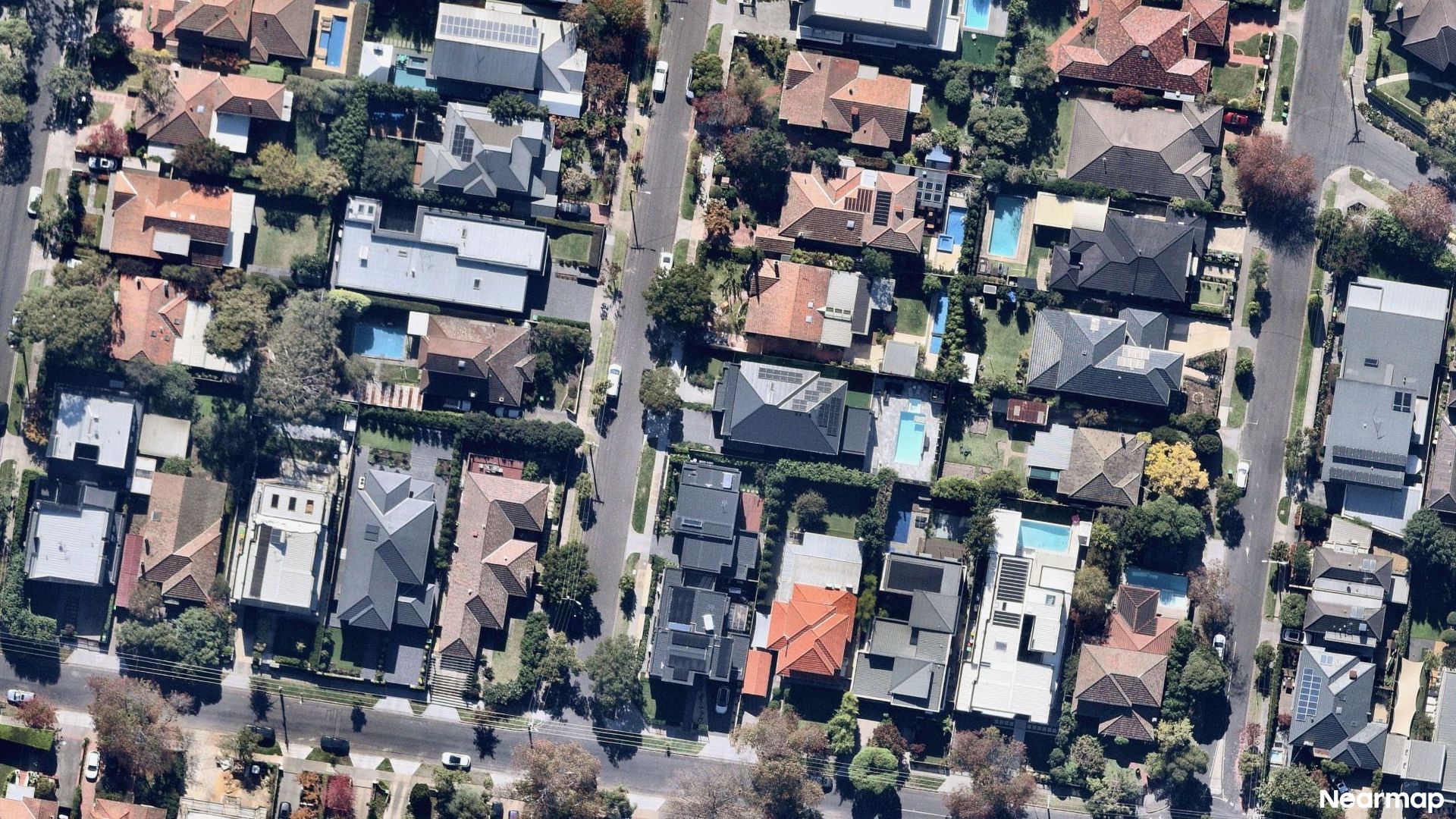 Vertical aerial view