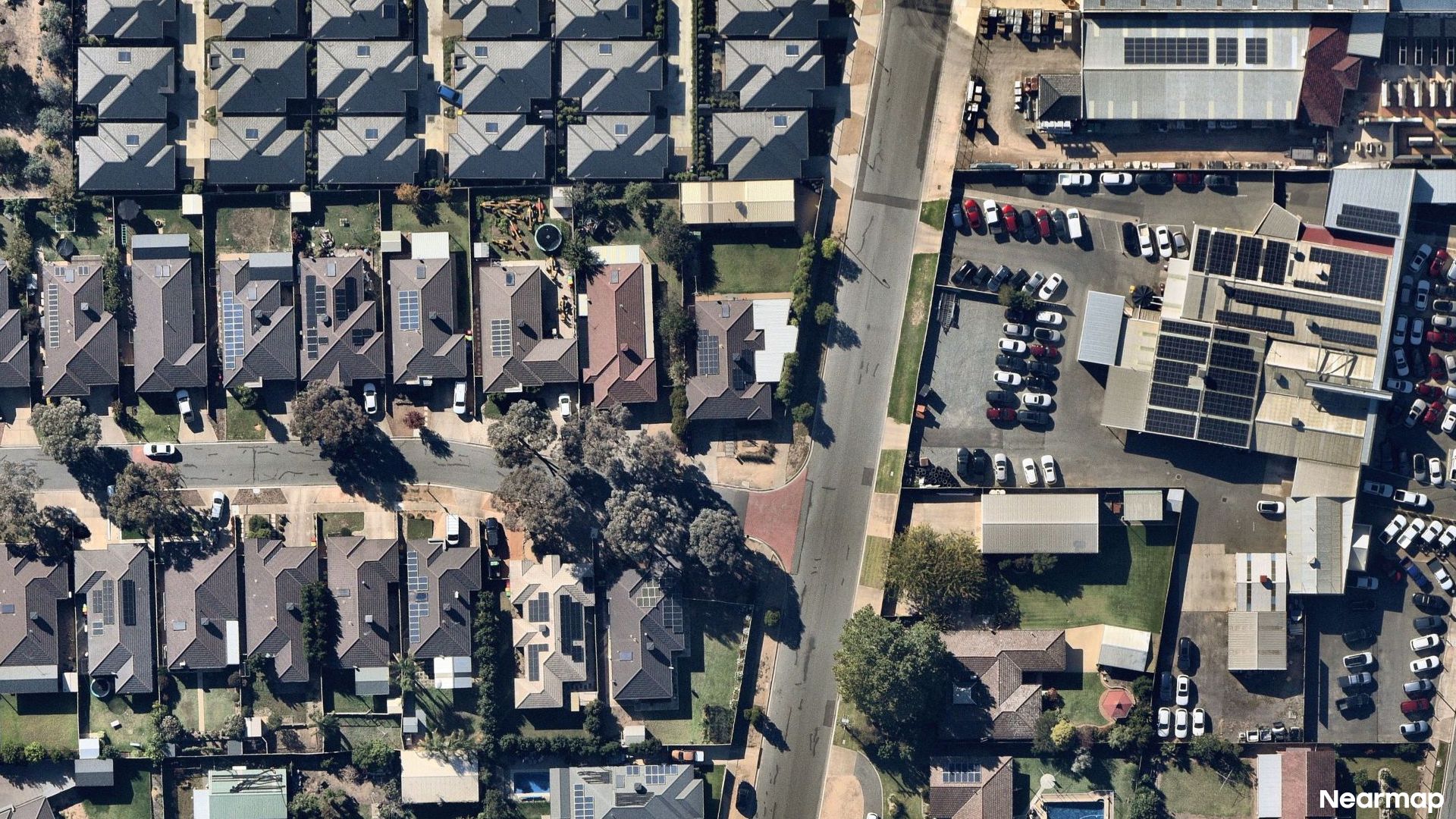 Vertical aerial view