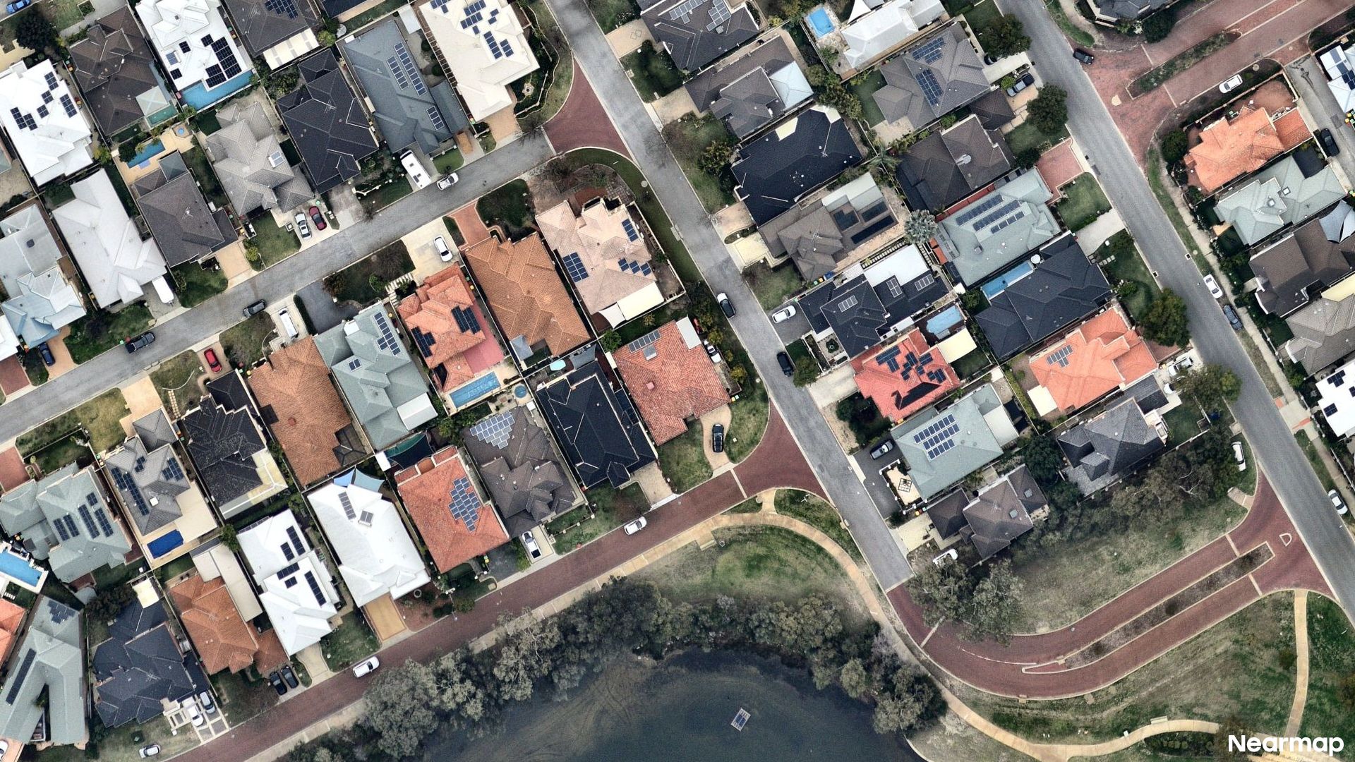 Vertical aerial view