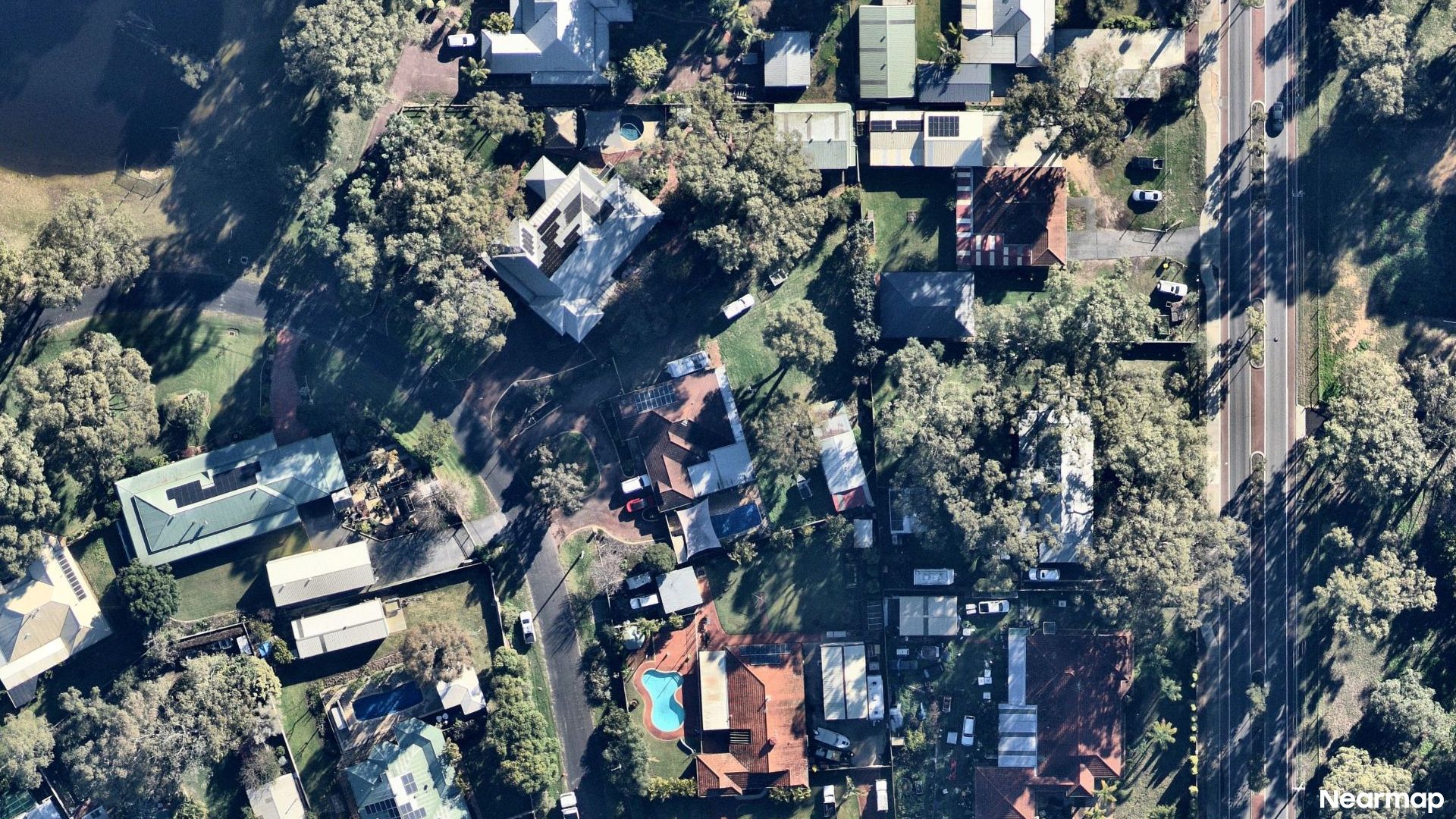 Vertical aerial view