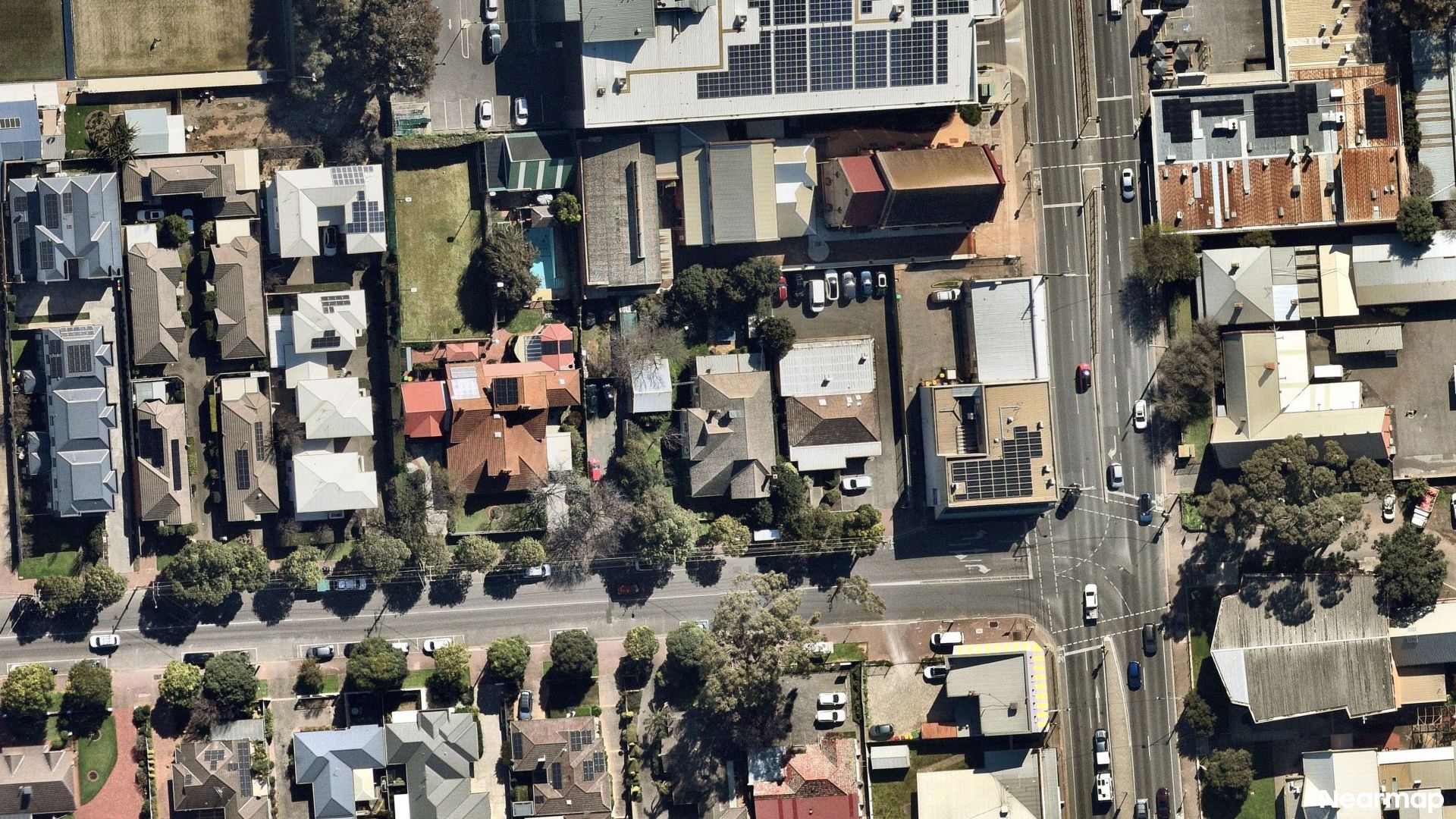 Vertical aerial view