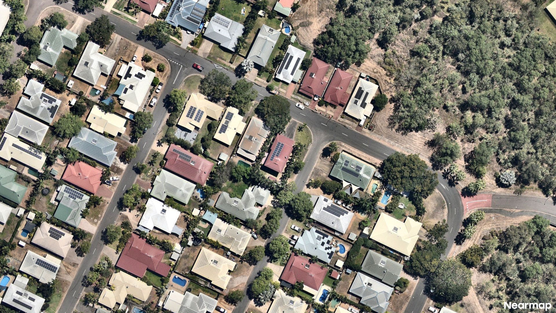 Vertical aerial view