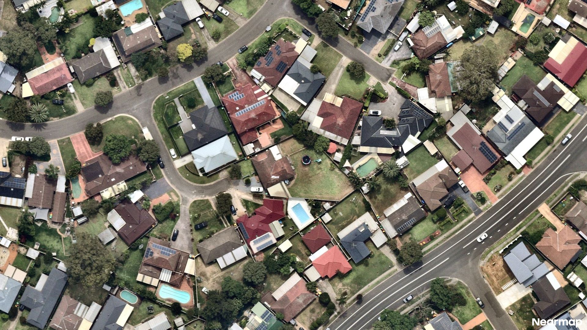 Vertical aerial view