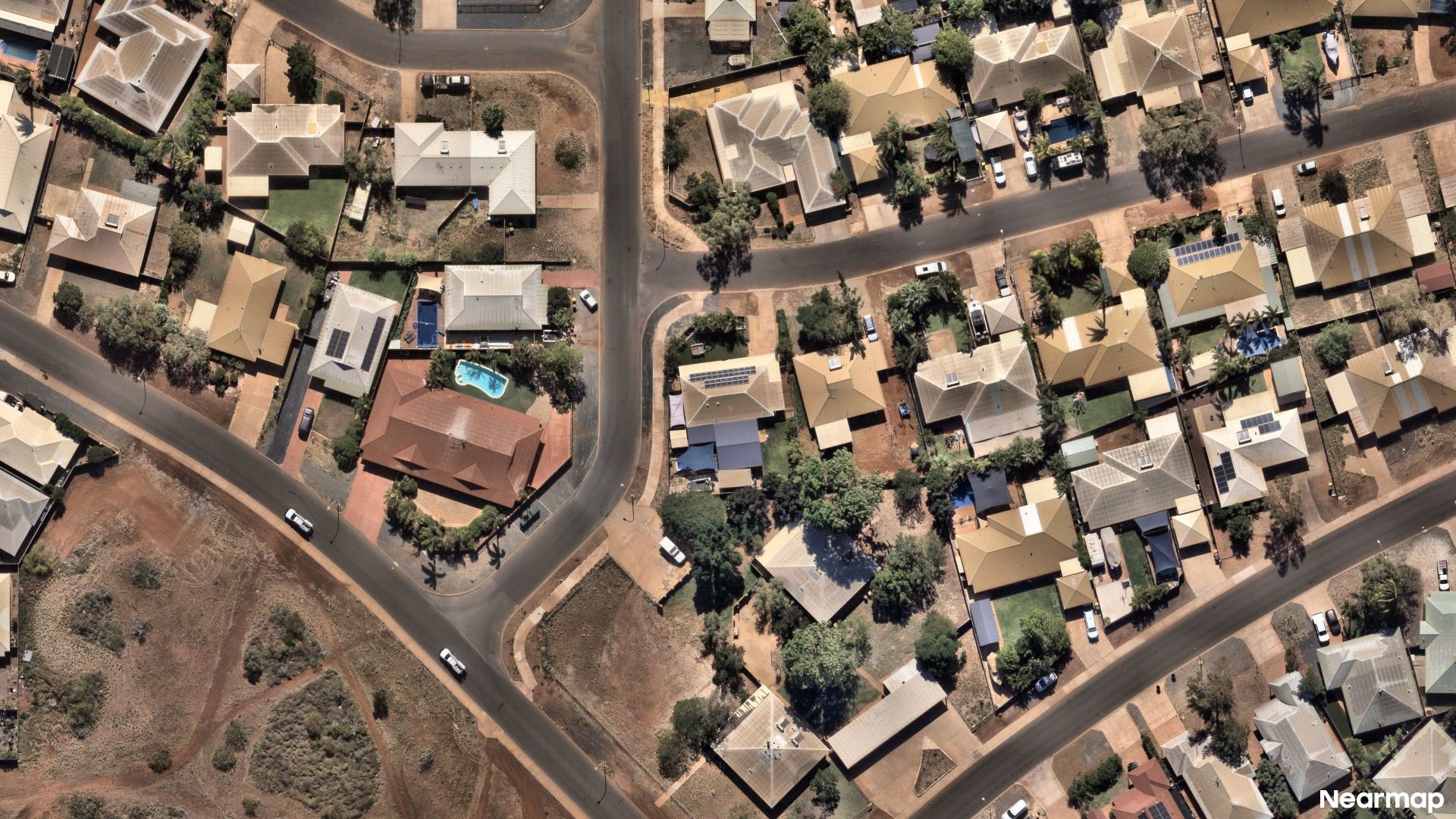Vertical aerial view