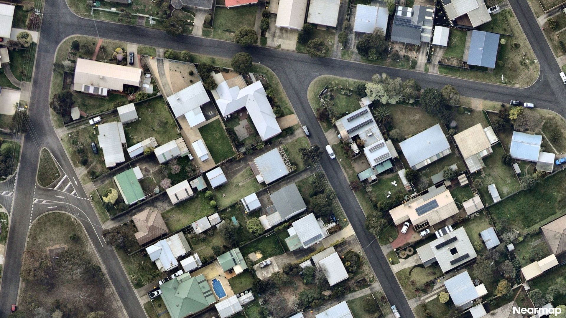 Vertical aerial view