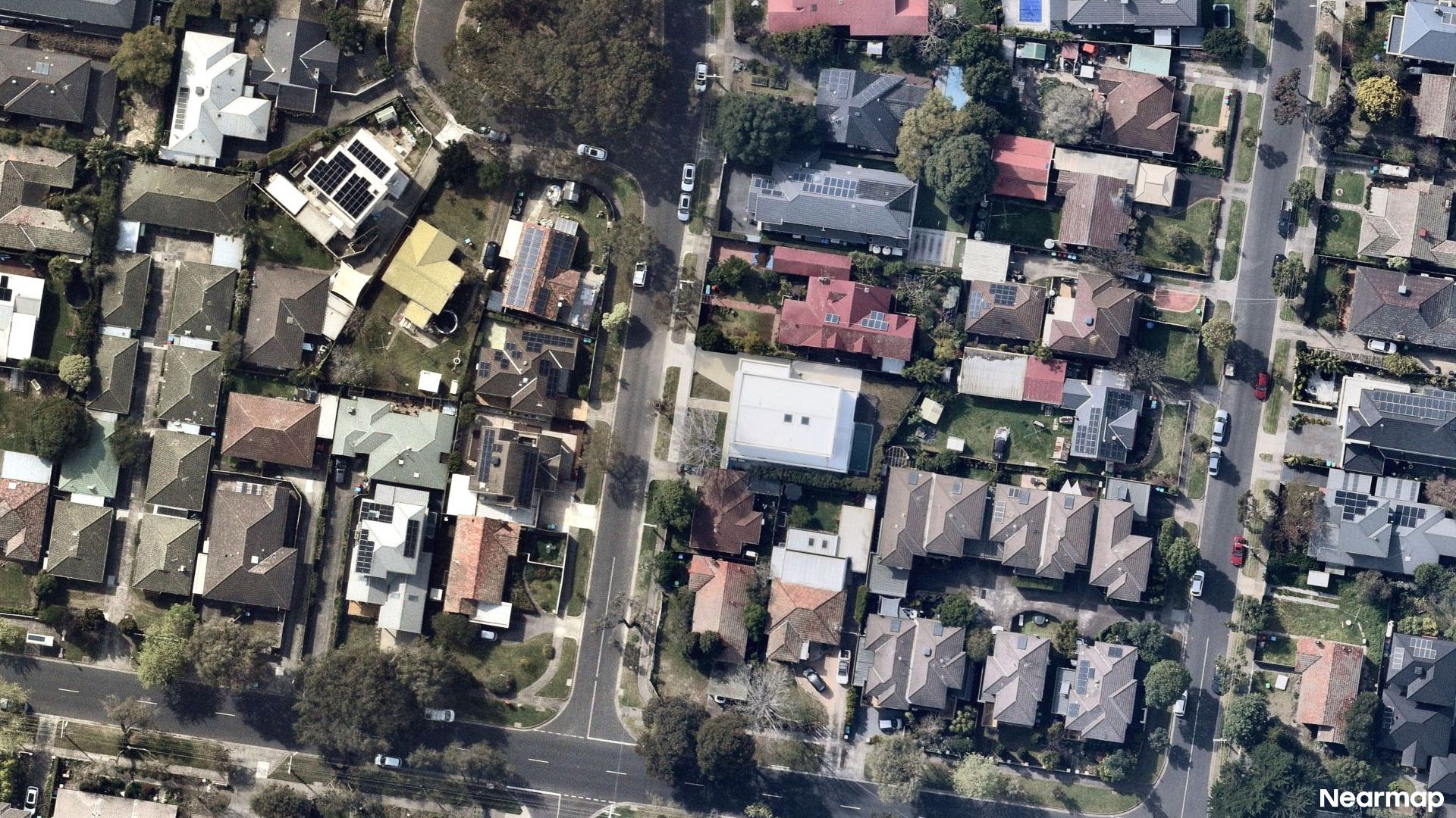 Vertical aerial view