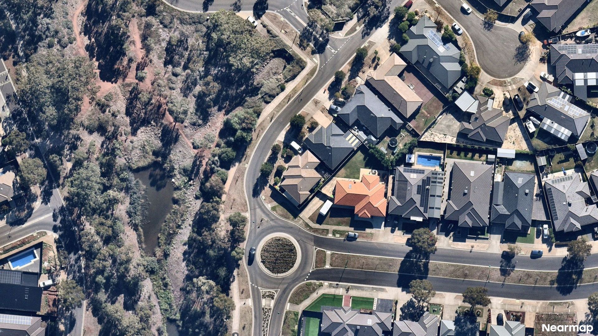 Vertical aerial view
