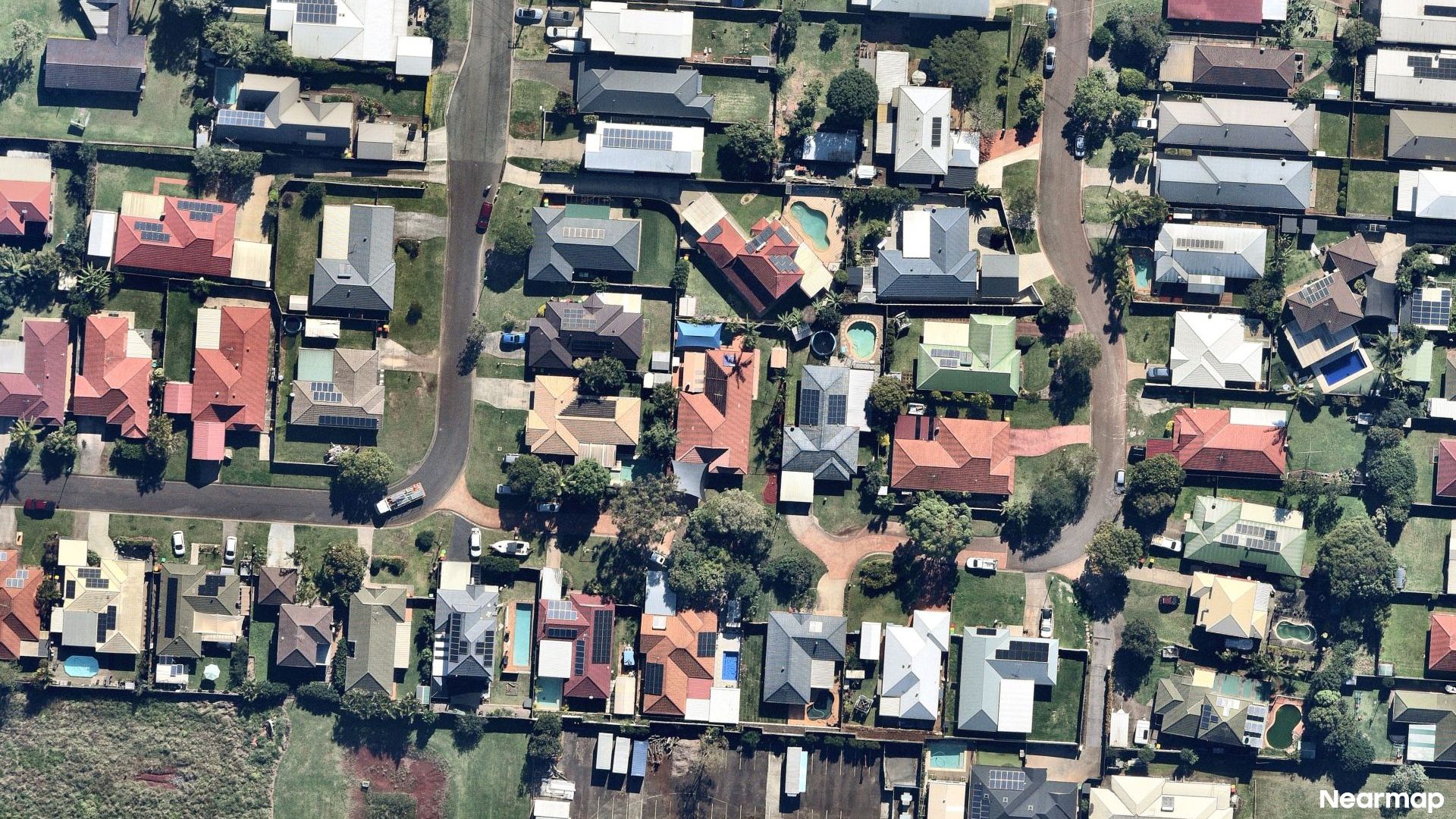 Vertical aerial view