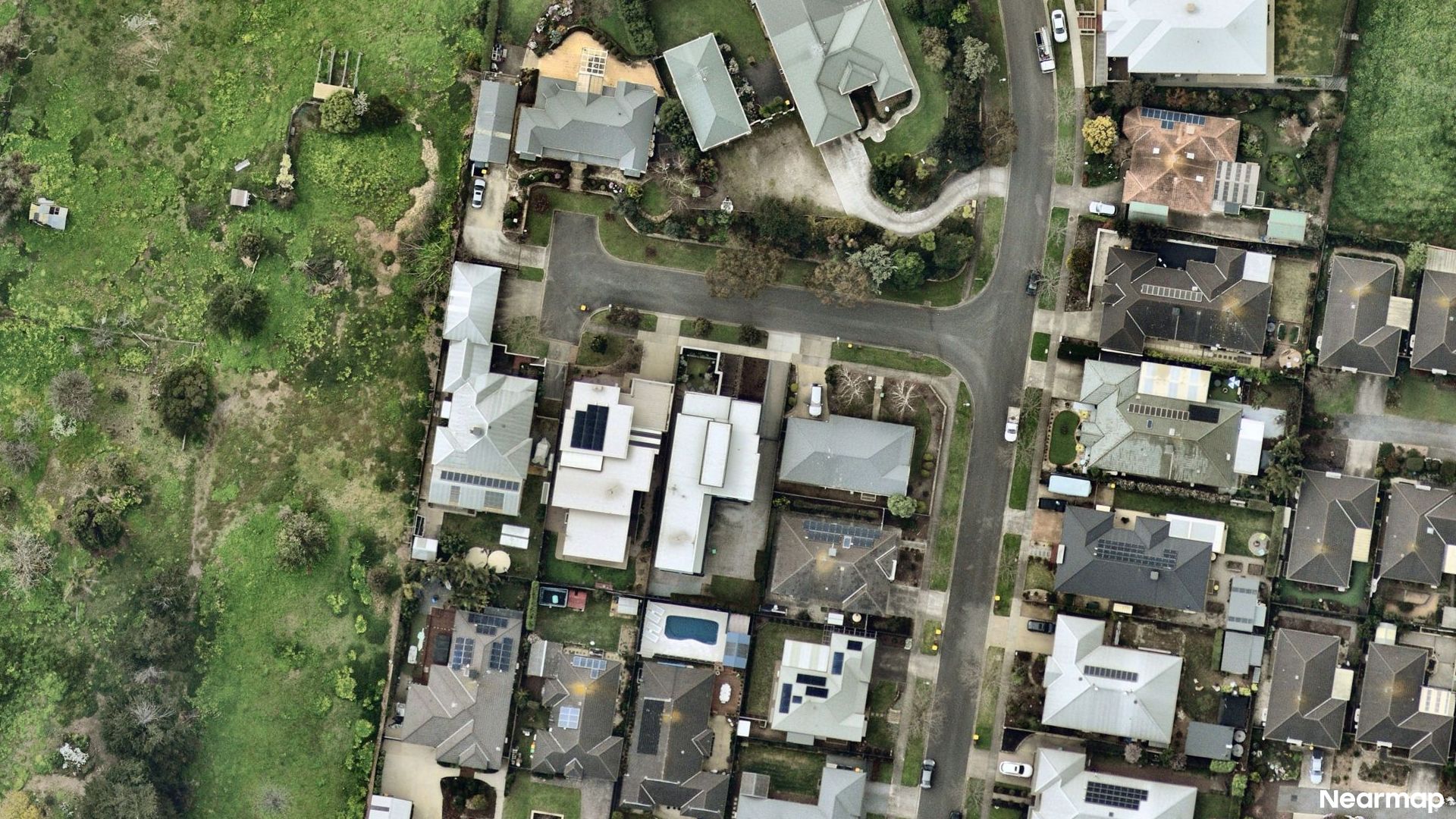 Vertical aerial view