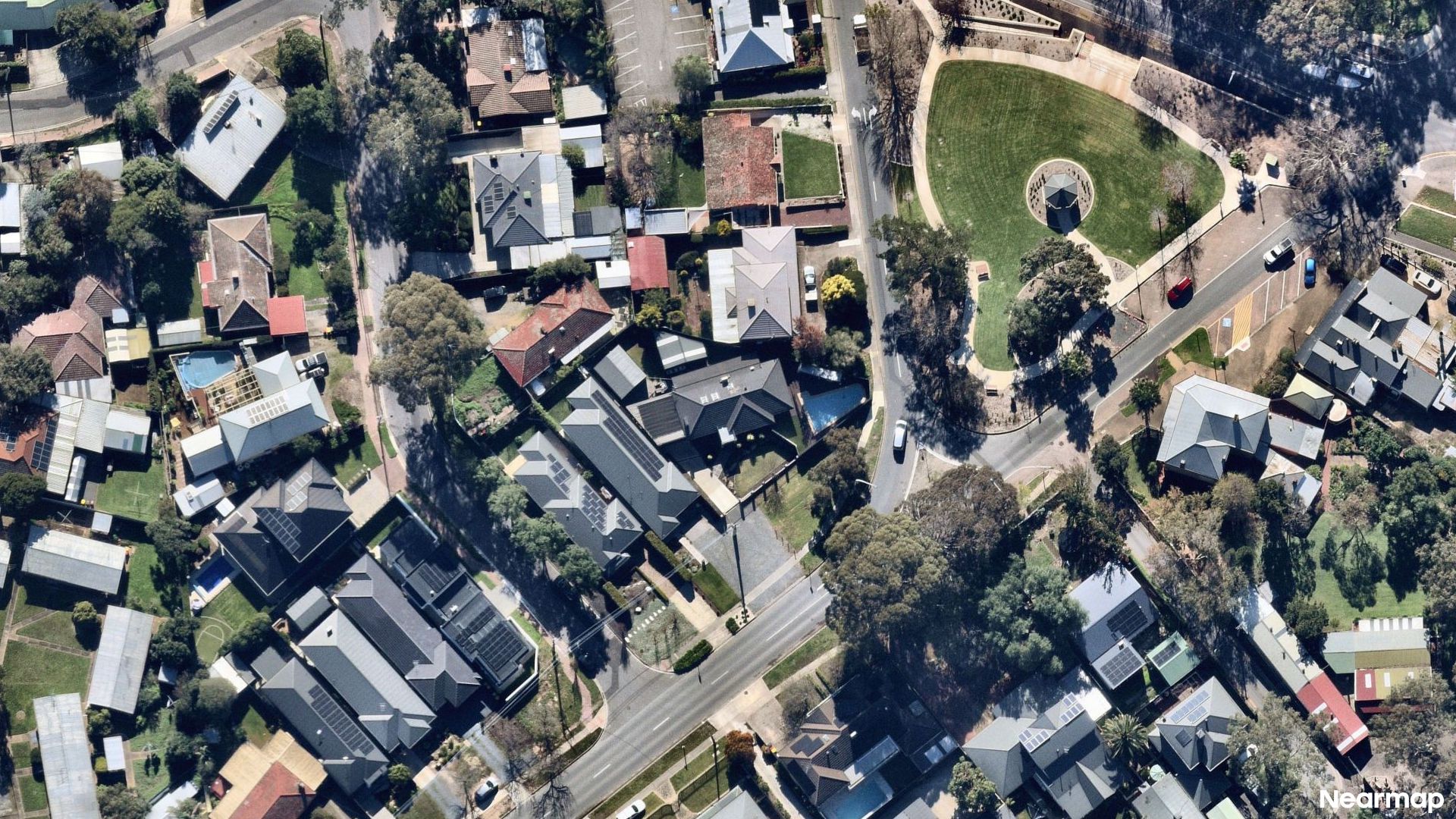Vertical aerial view
