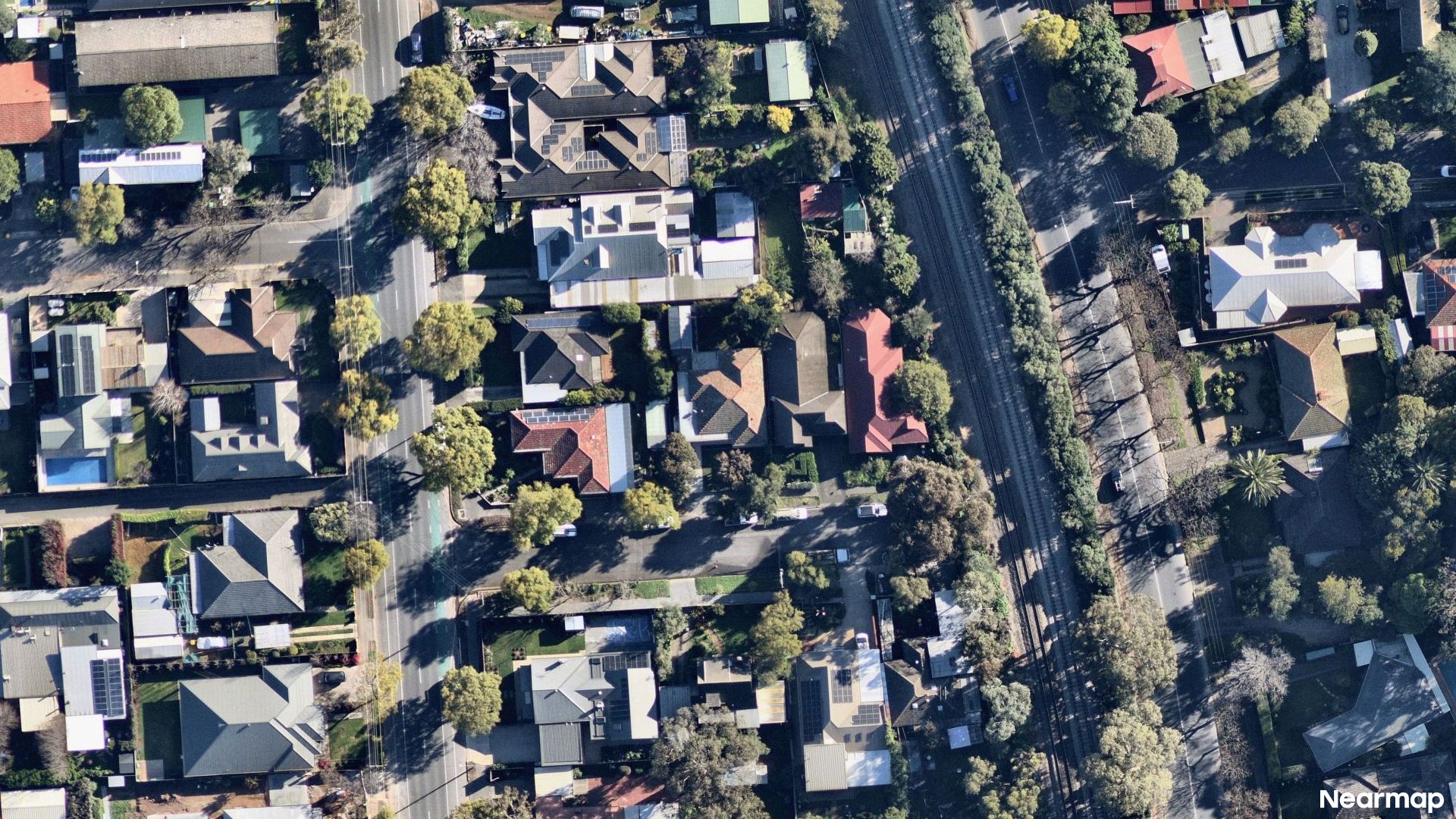 Vertical aerial view