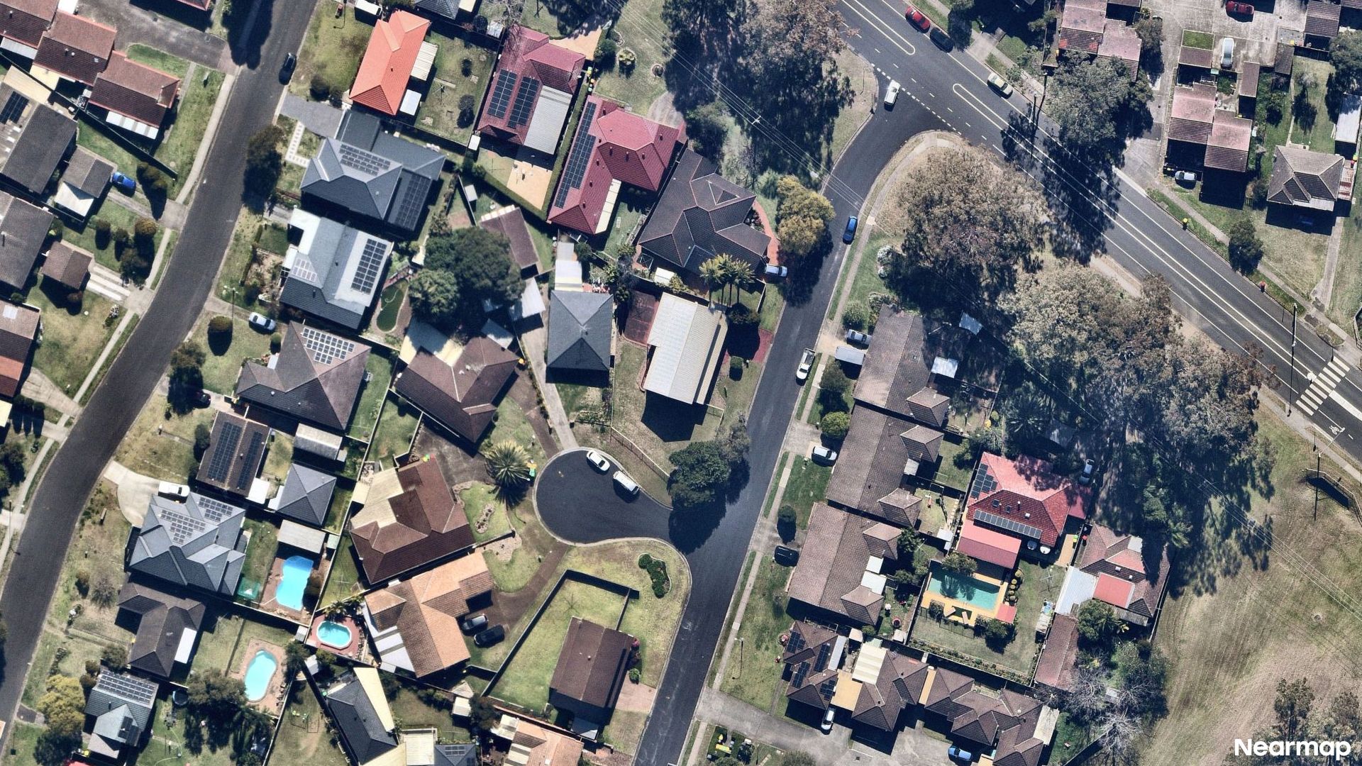 Vertical aerial view
