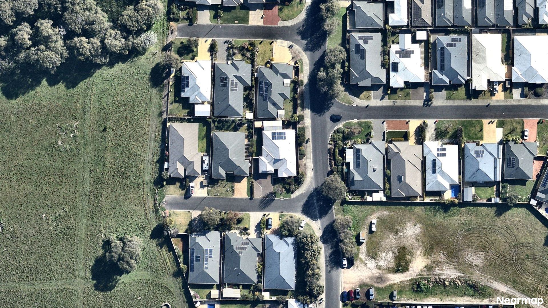 Vertical aerial view