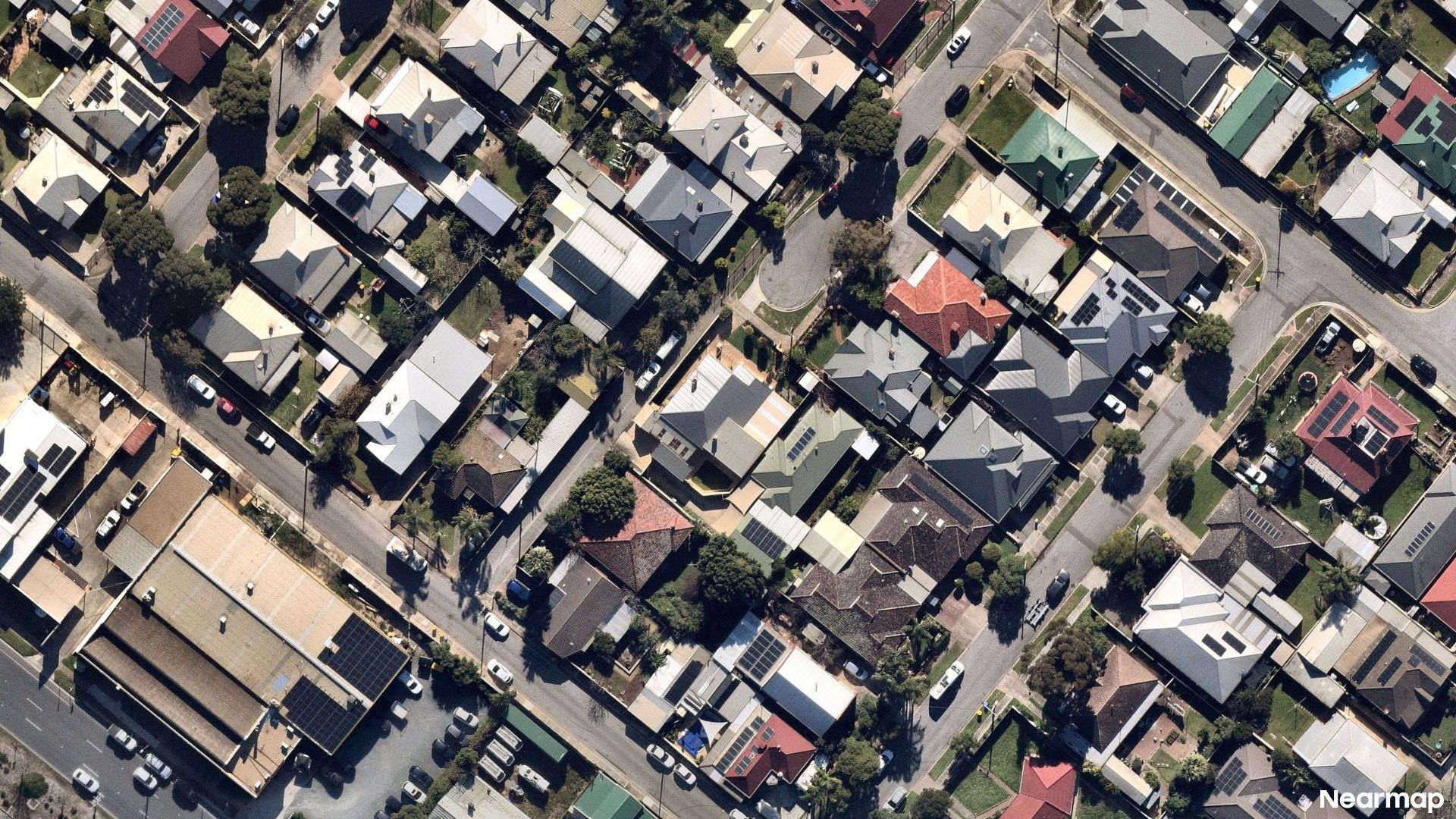 Vertical aerial view