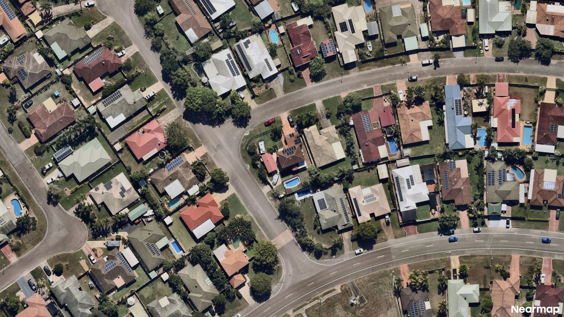 Vertical aerial view