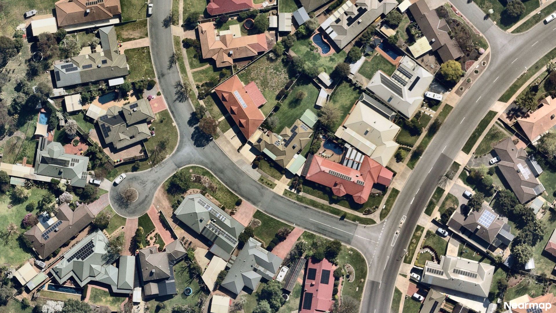 Vertical aerial view