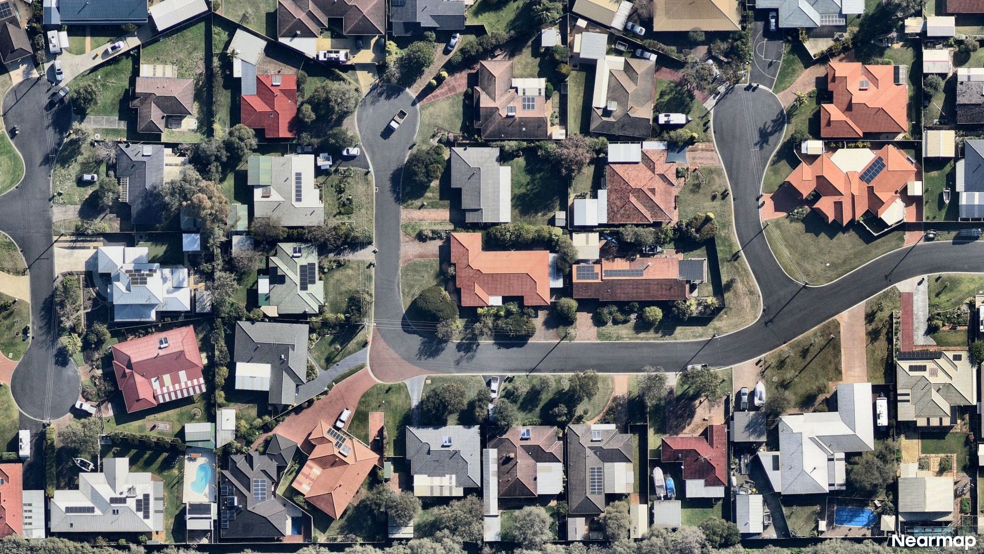 Vertical aerial view