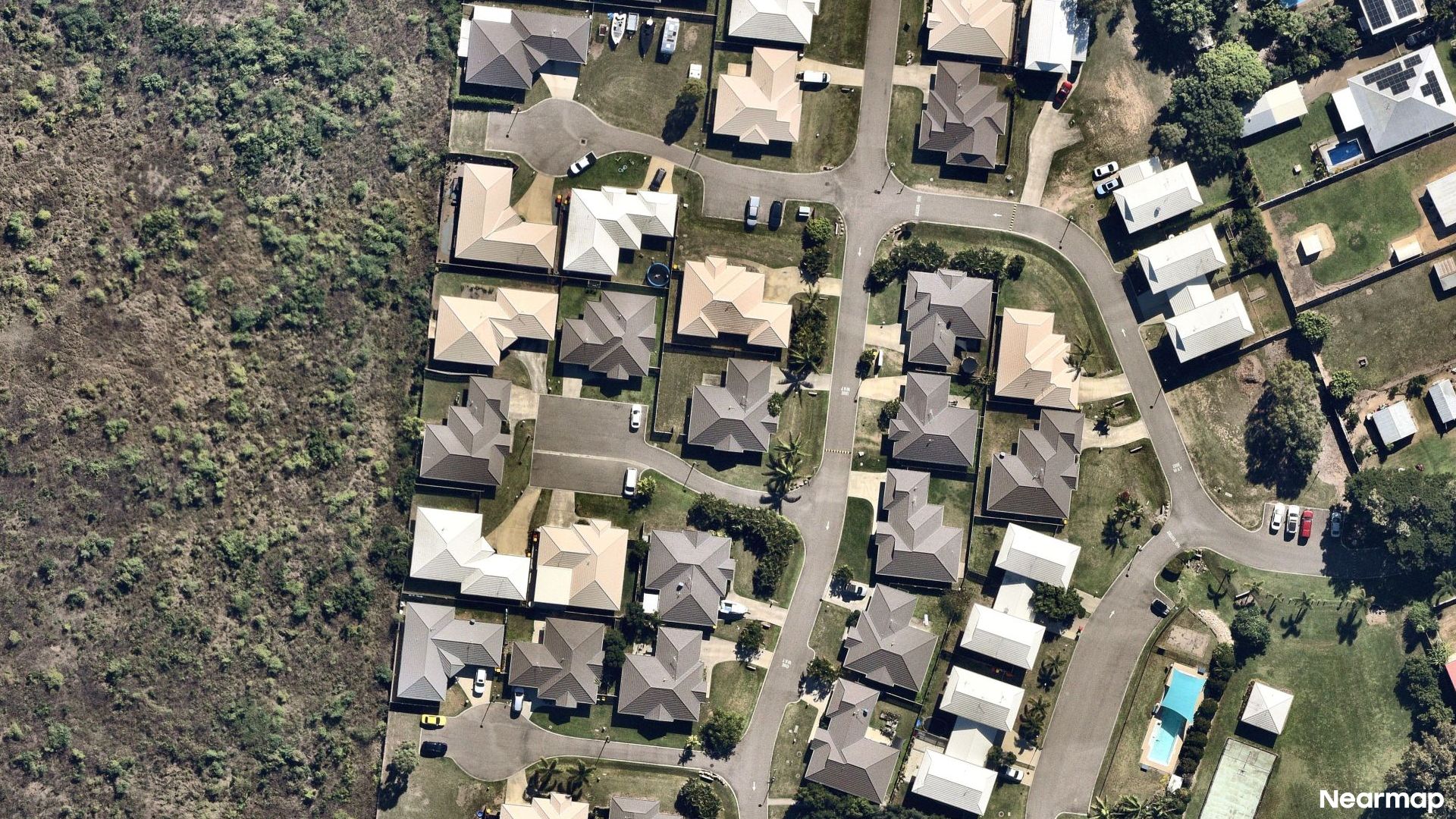 Vertical aerial view