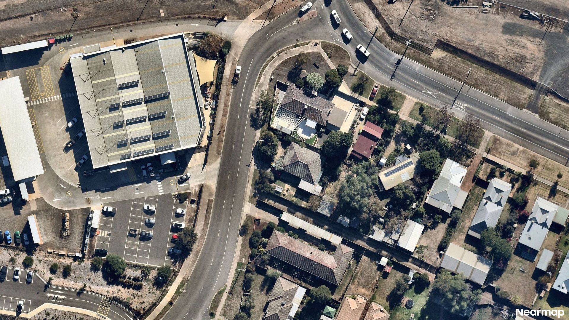 Vertical aerial view