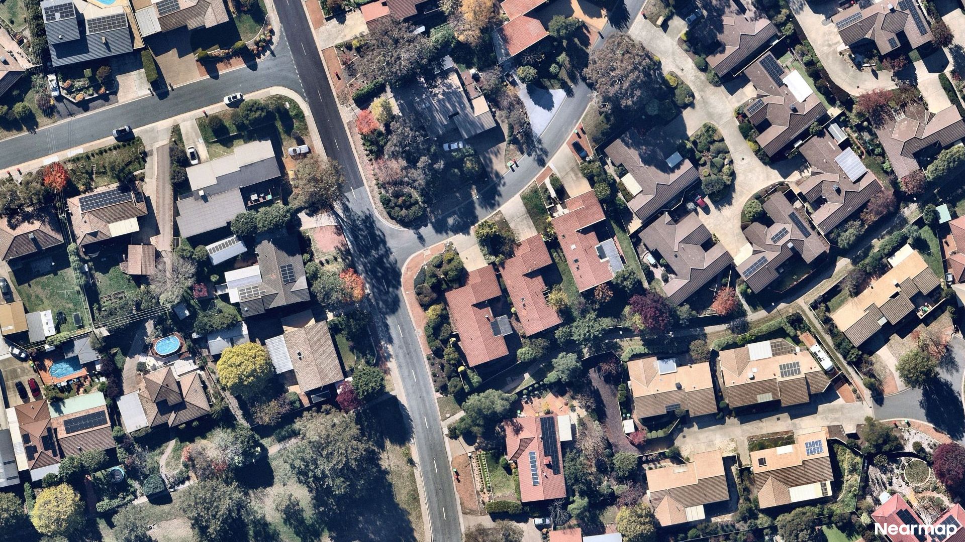 Vertical aerial view