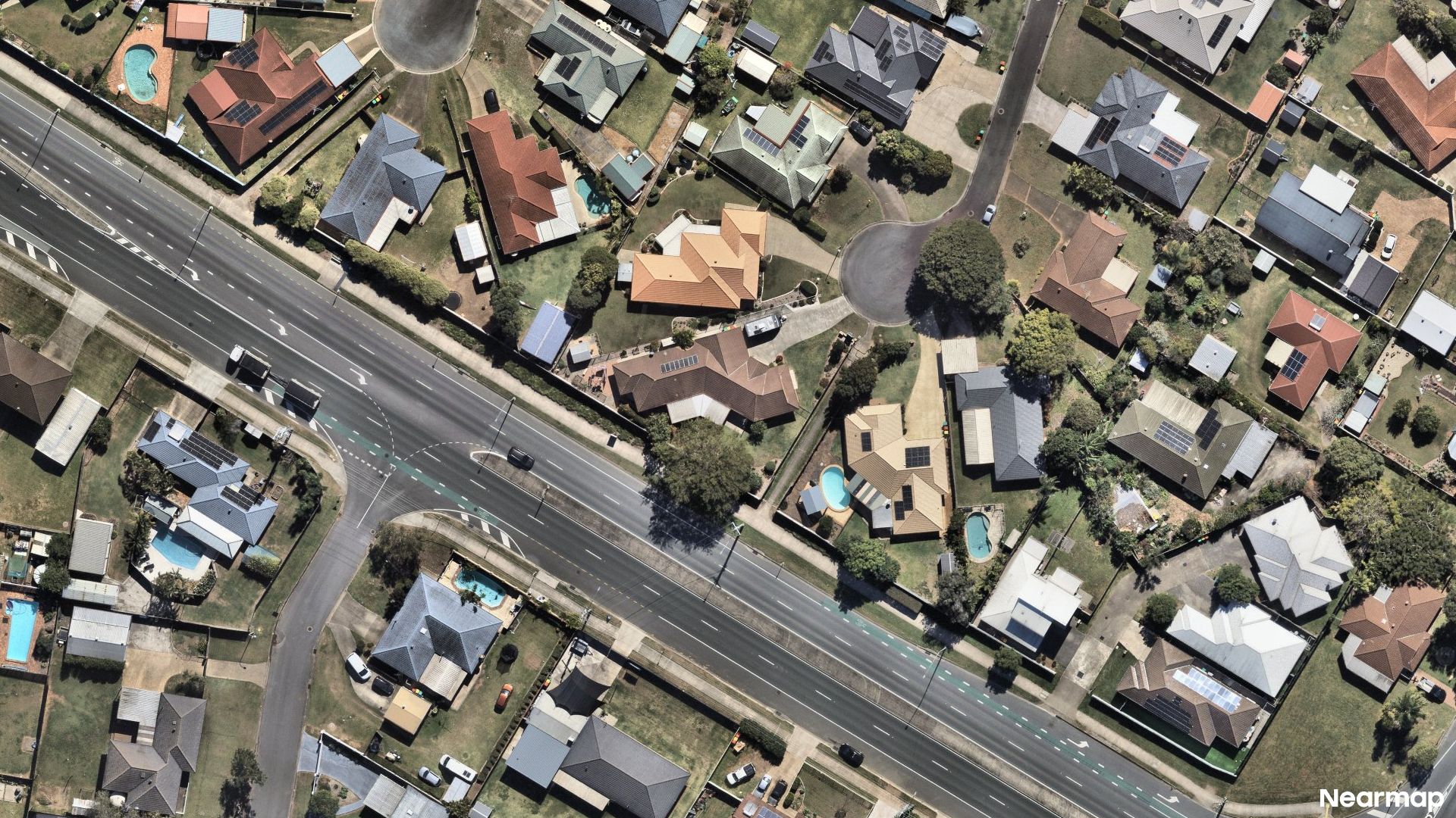 Vertical aerial view