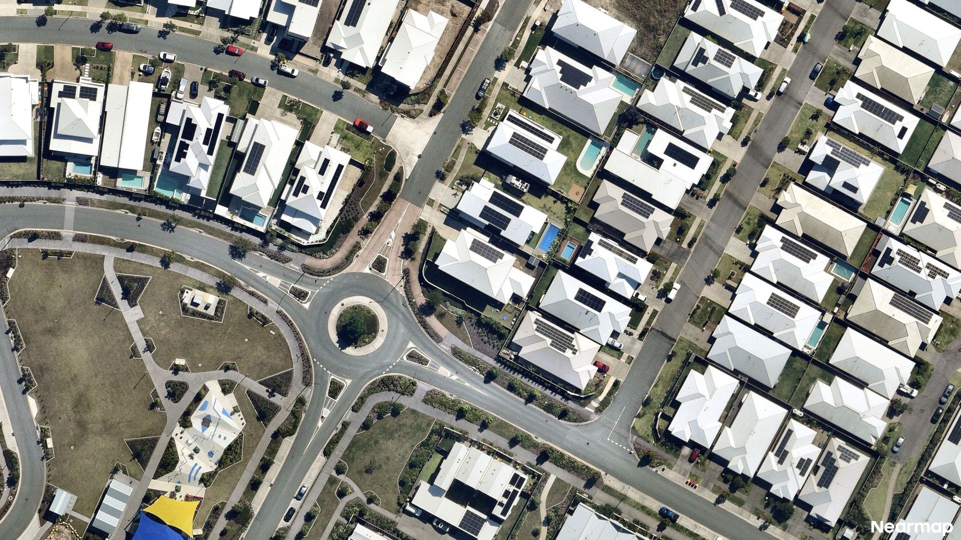 Vertical aerial view