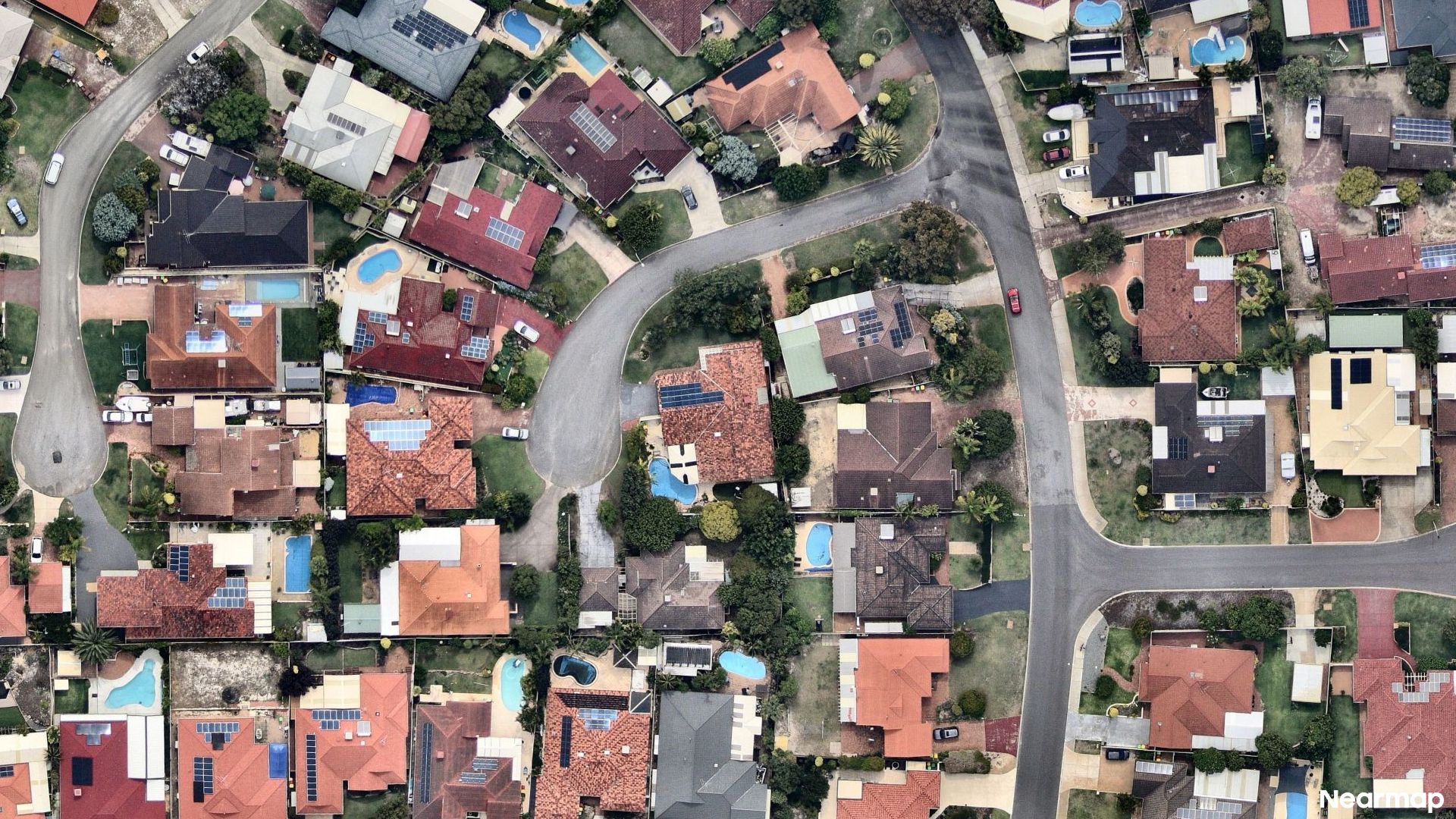 Vertical aerial view