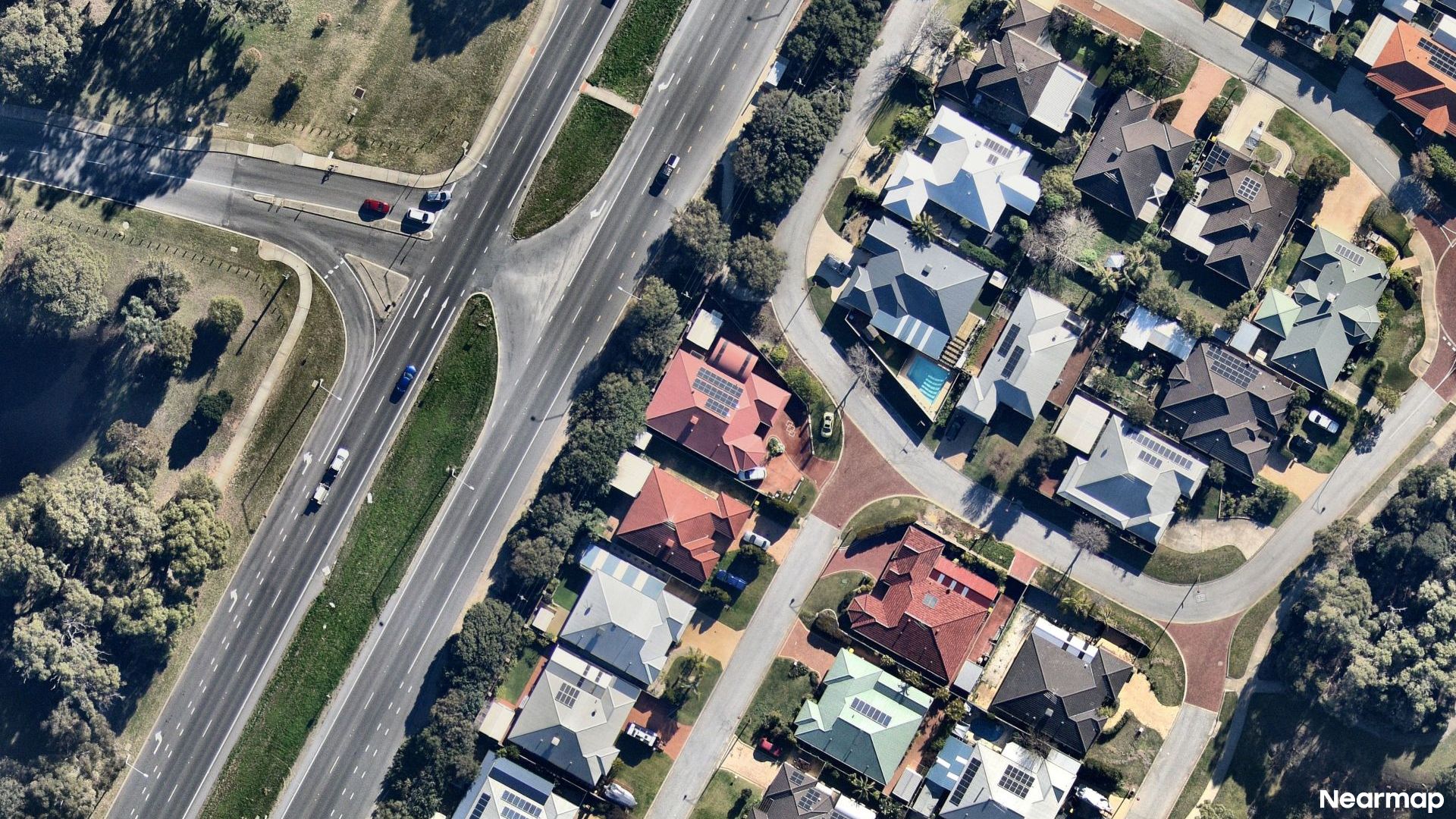 Vertical aerial view