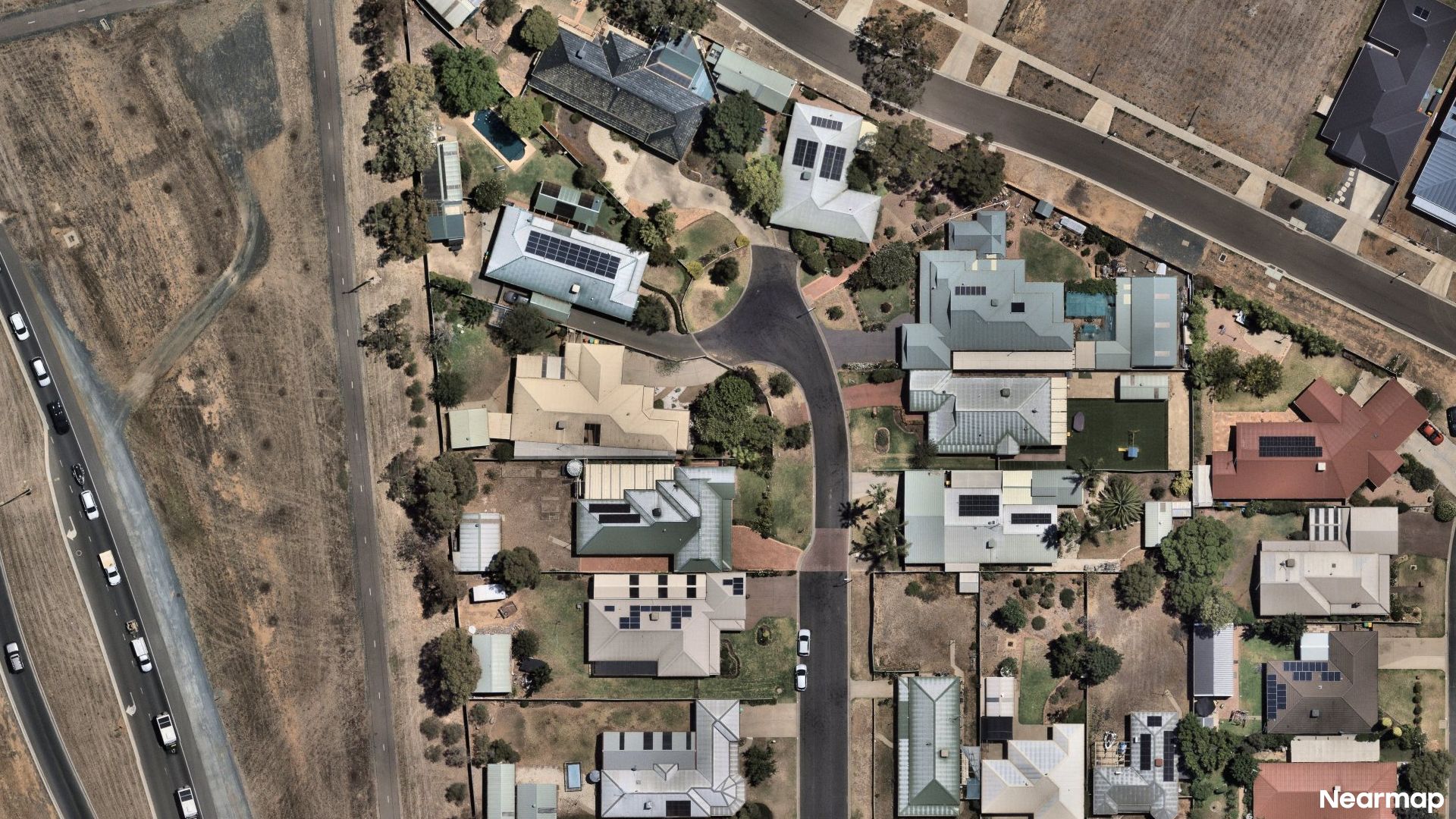 Vertical aerial view
