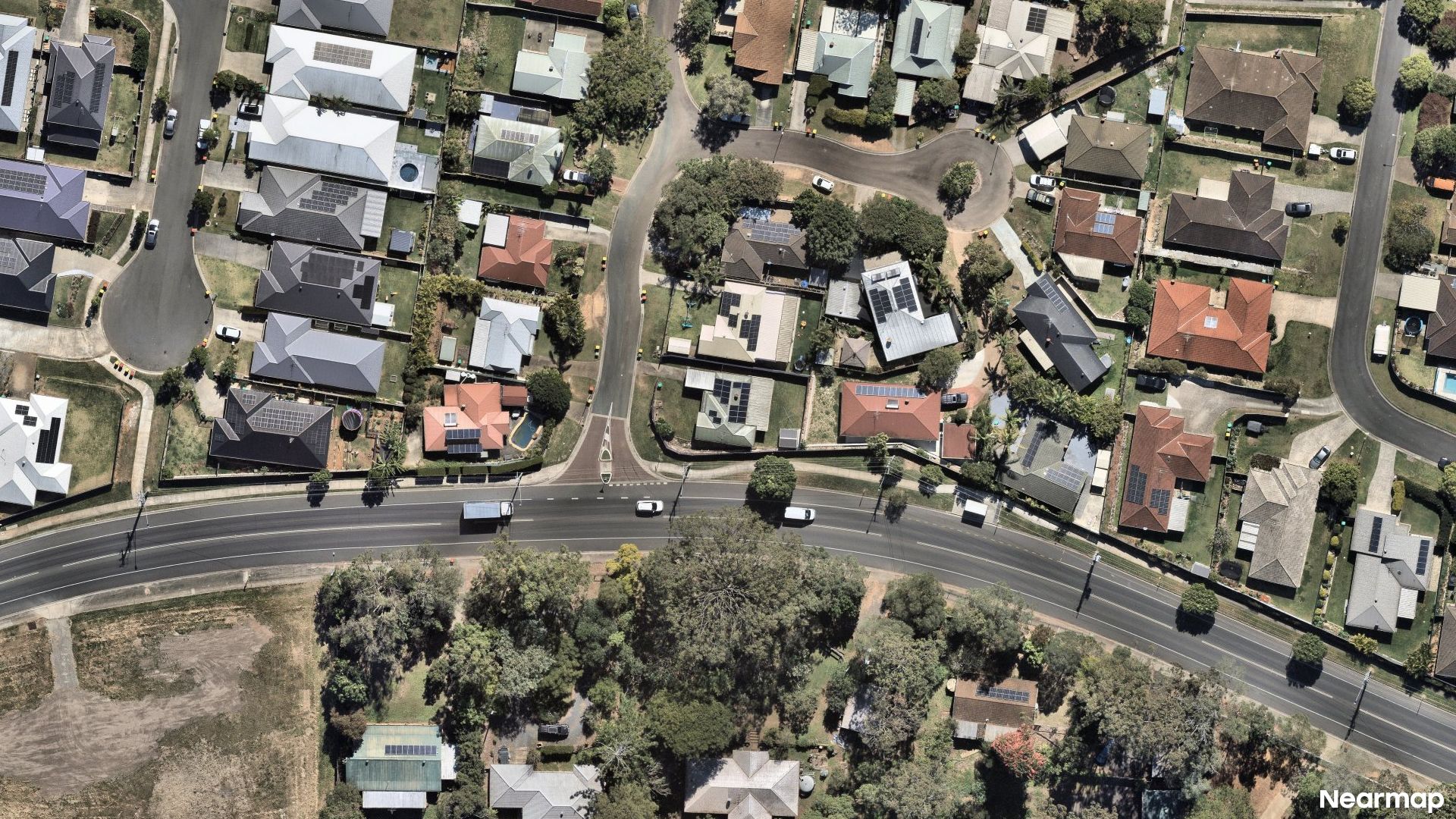 Vertical aerial view