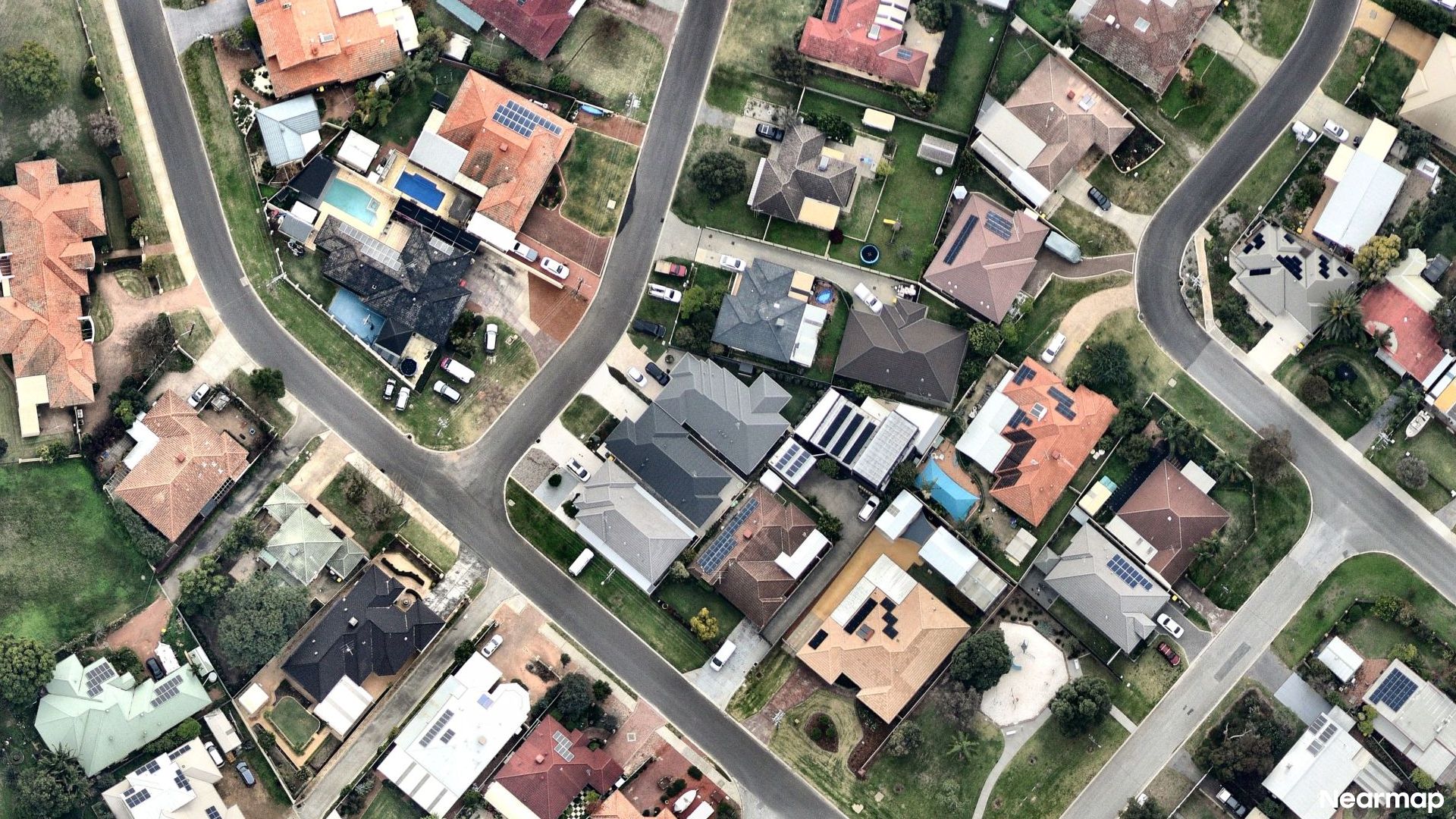 Vertical aerial view