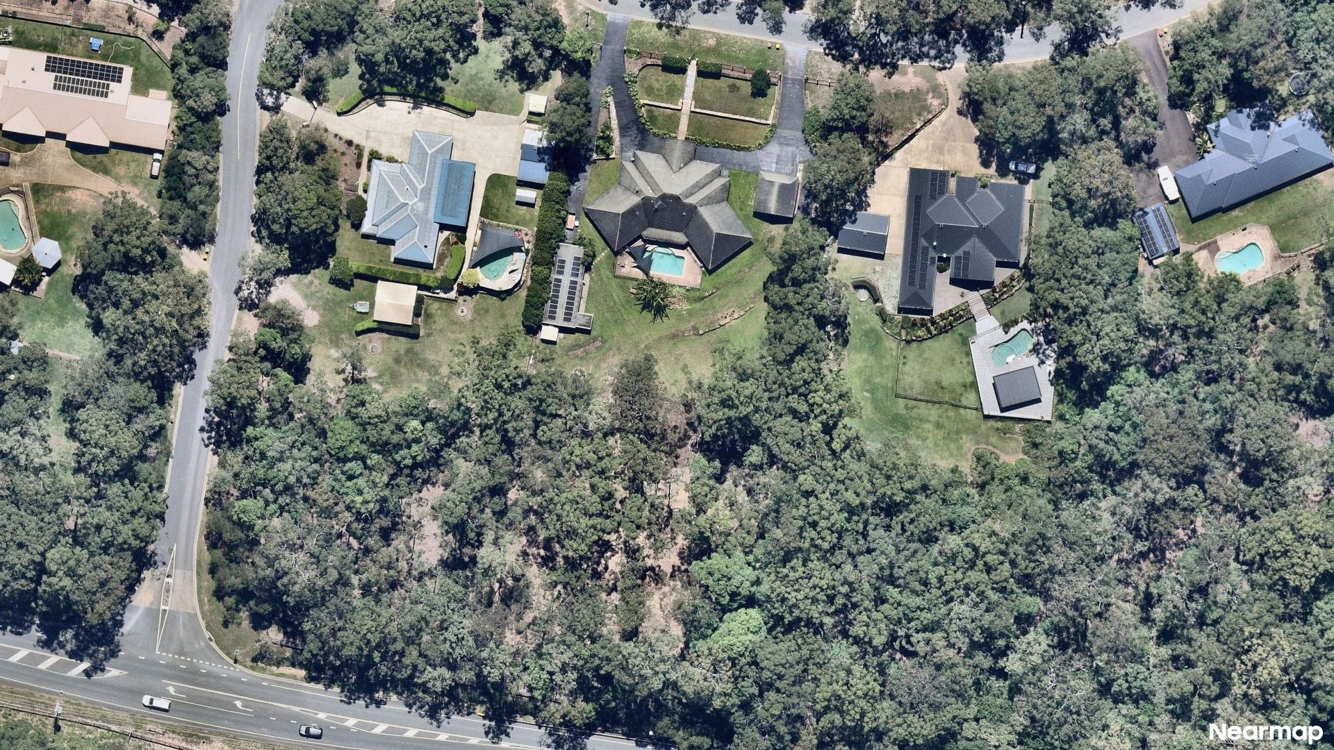 Vertical aerial view