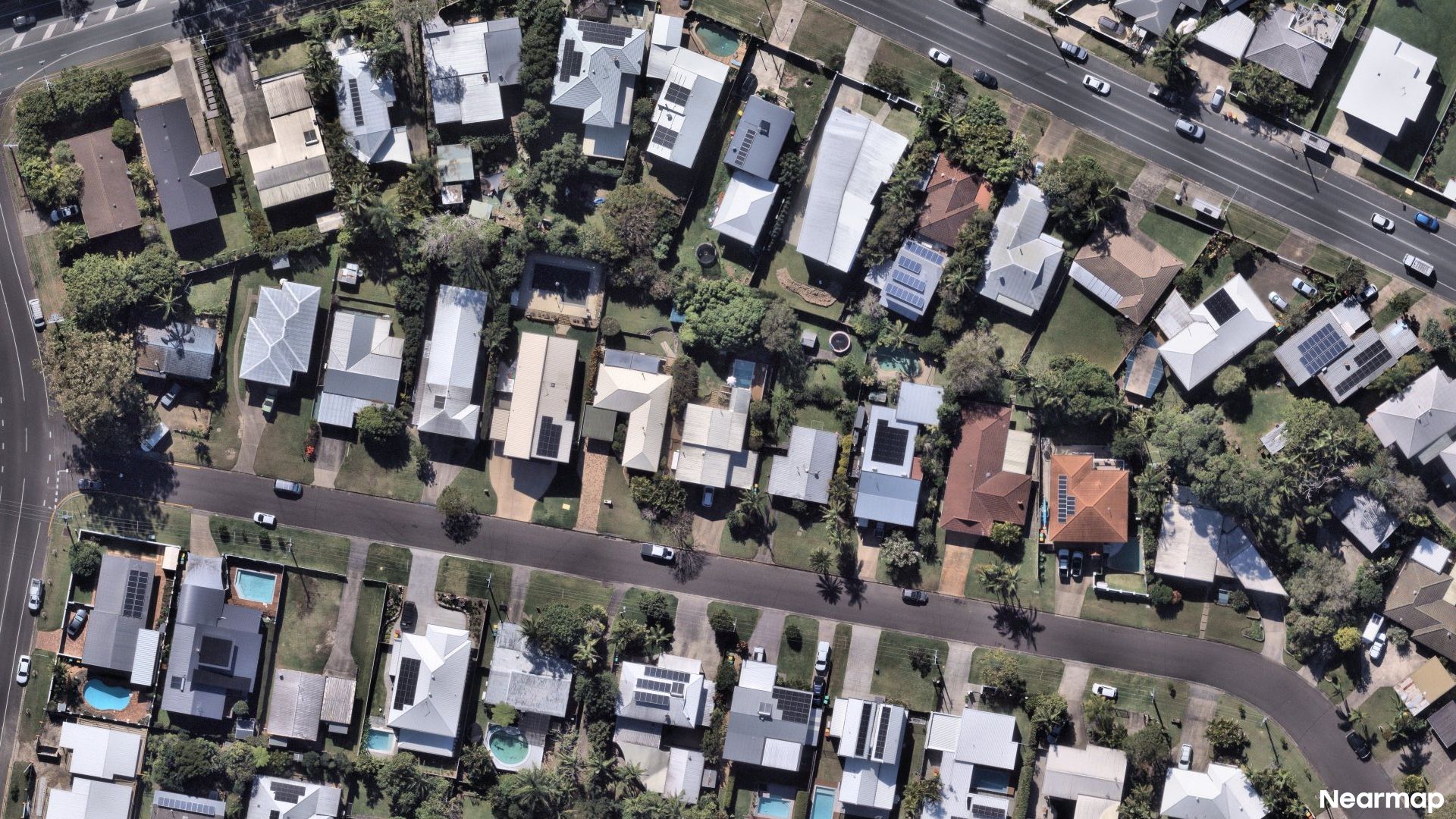 Vertical aerial view