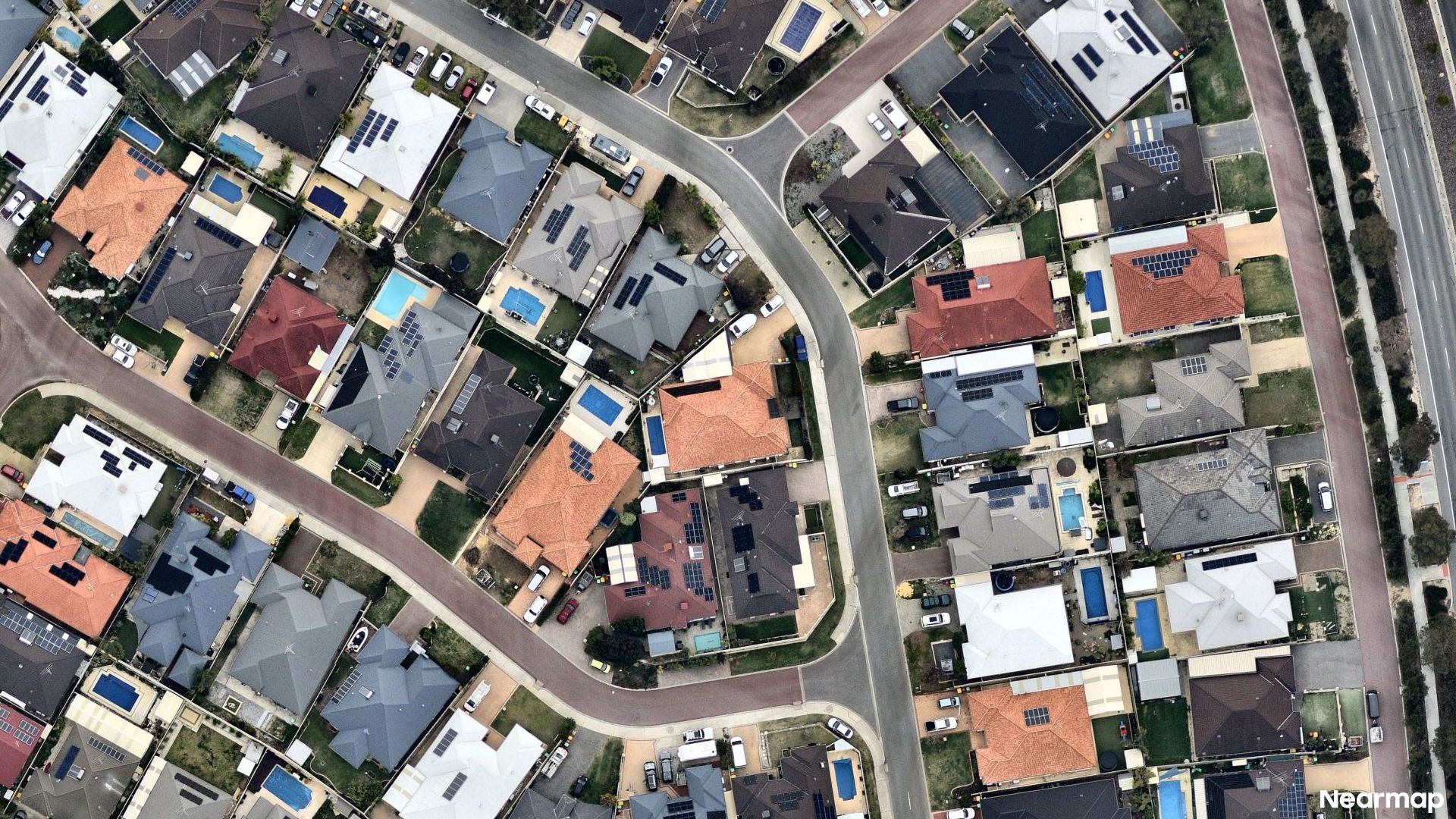 Vertical aerial view