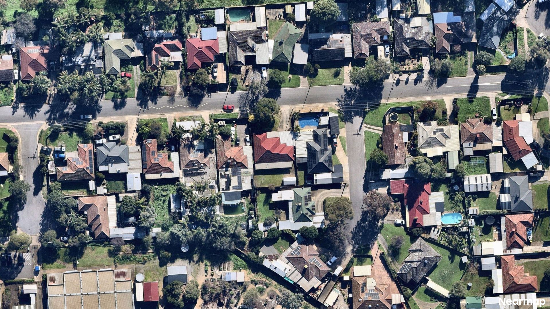 Vertical aerial view