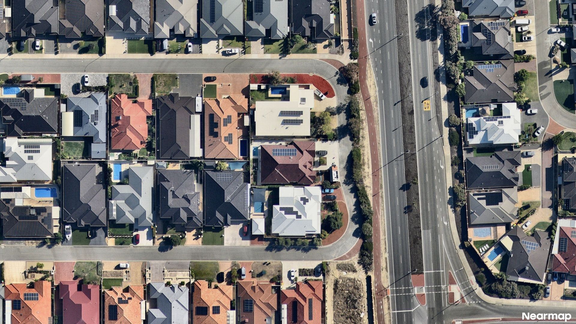 Vertical aerial view