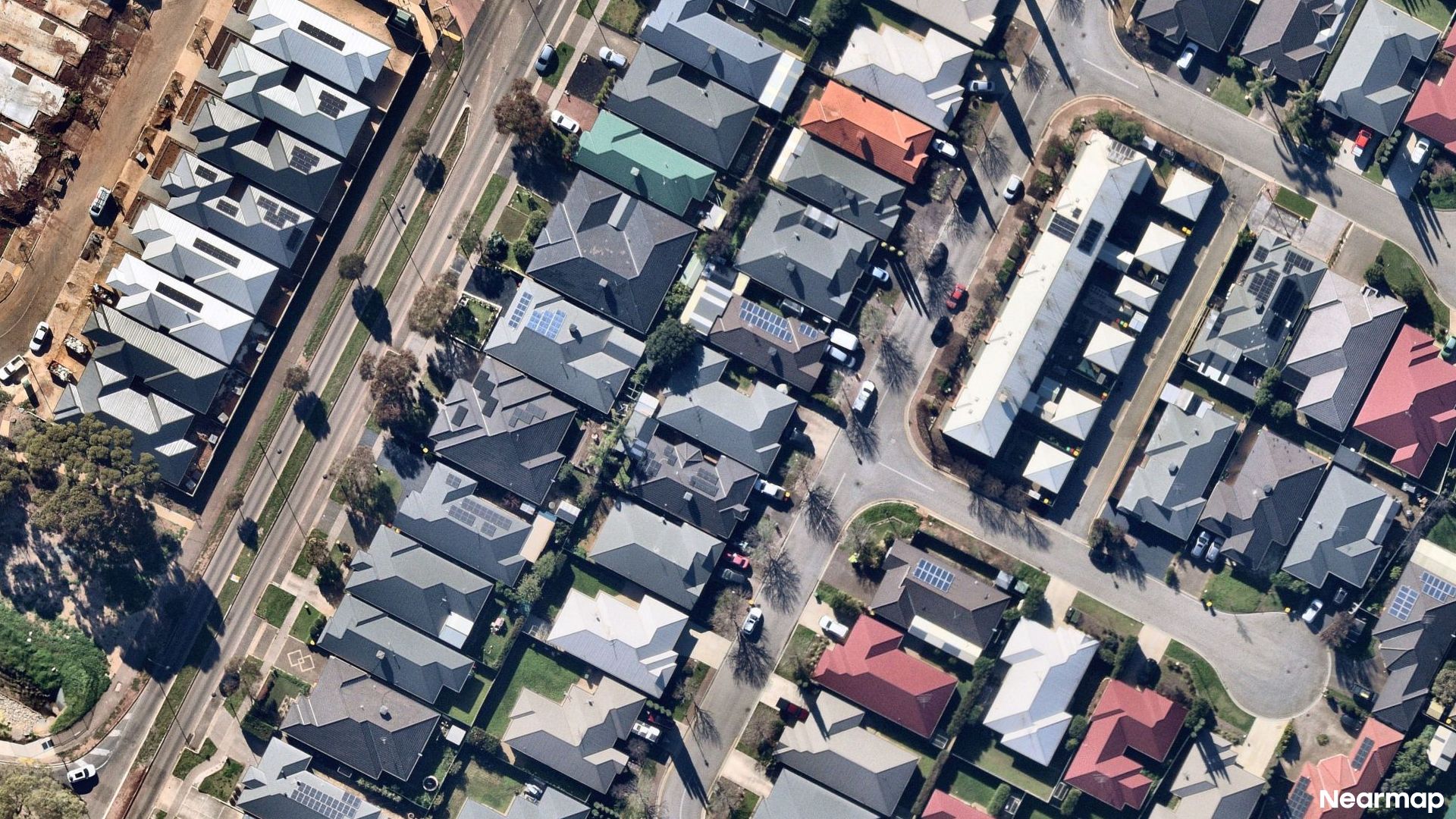Vertical aerial view