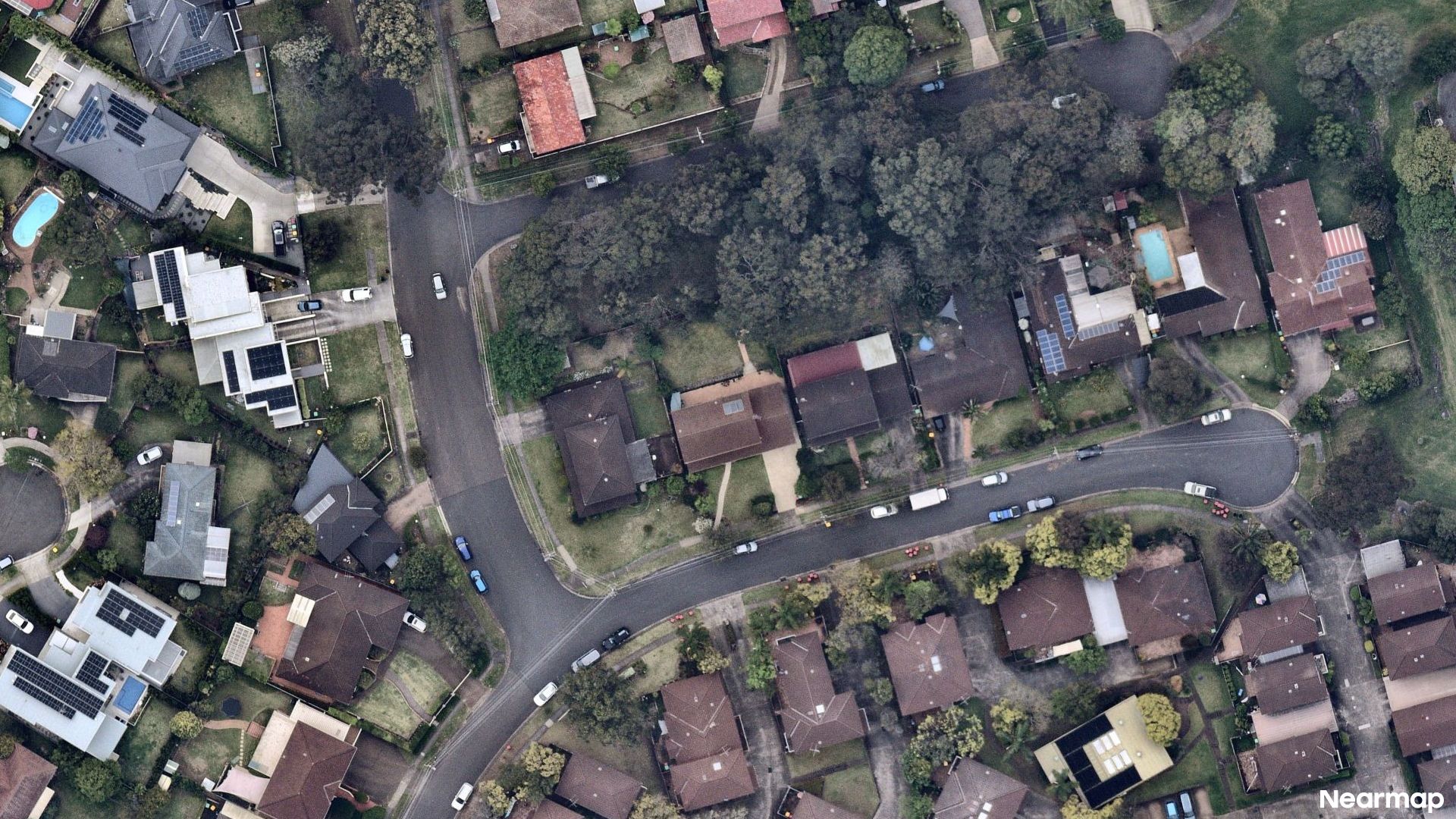 Vertical aerial view