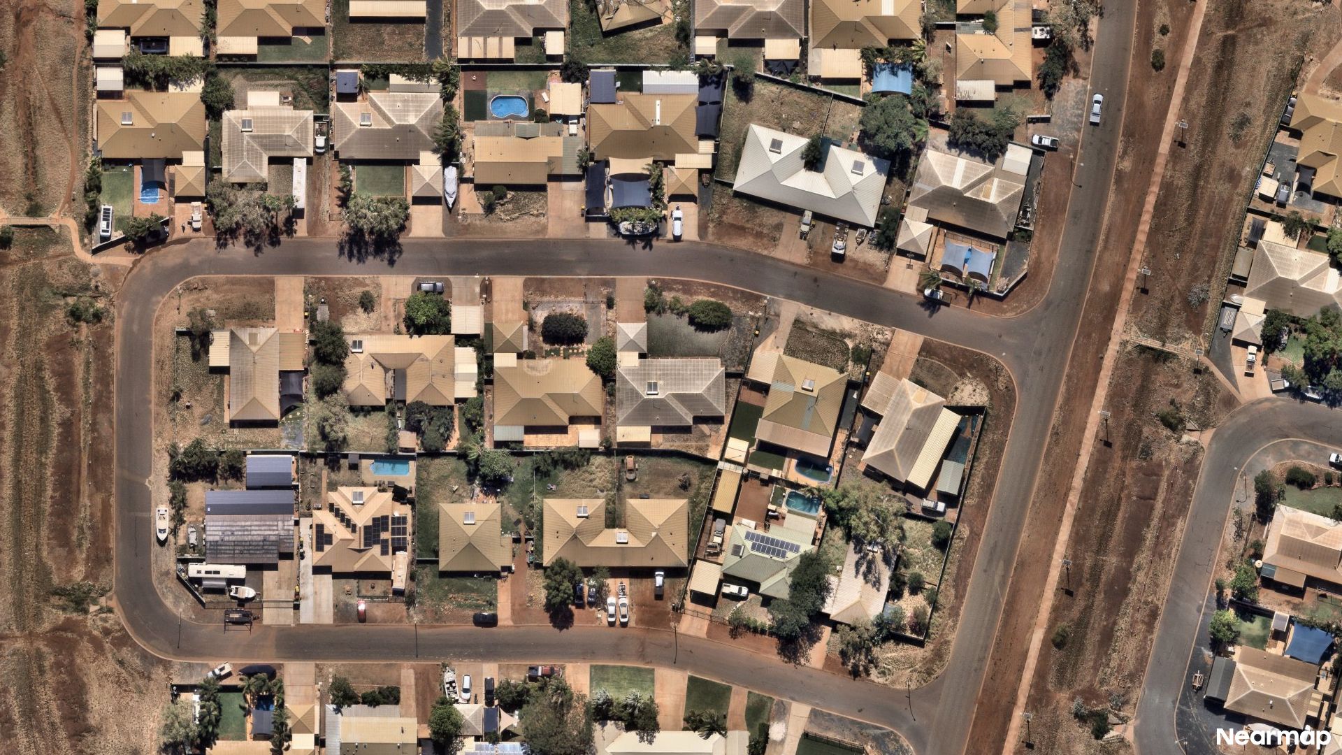 Vertical aerial view