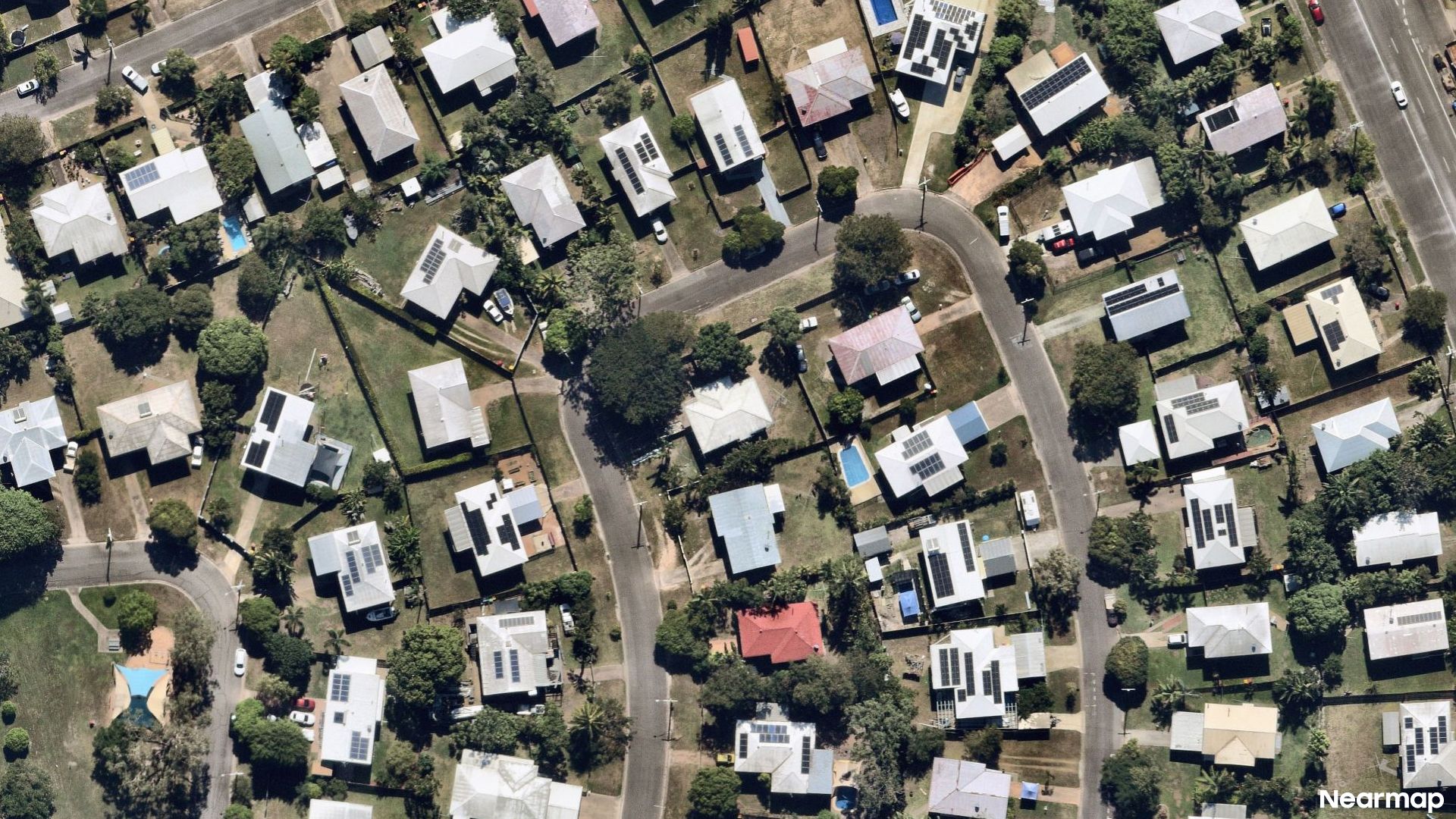 Vertical aerial view