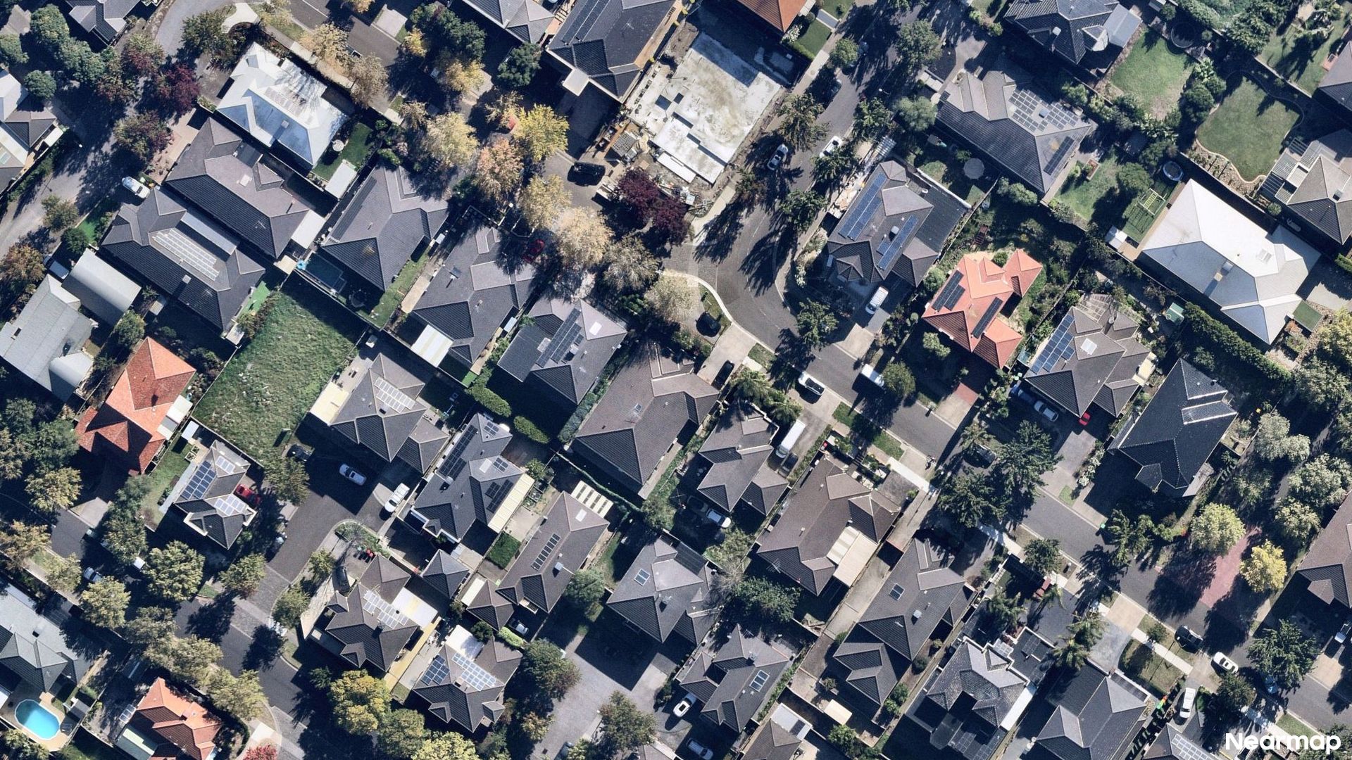 Vertical aerial view