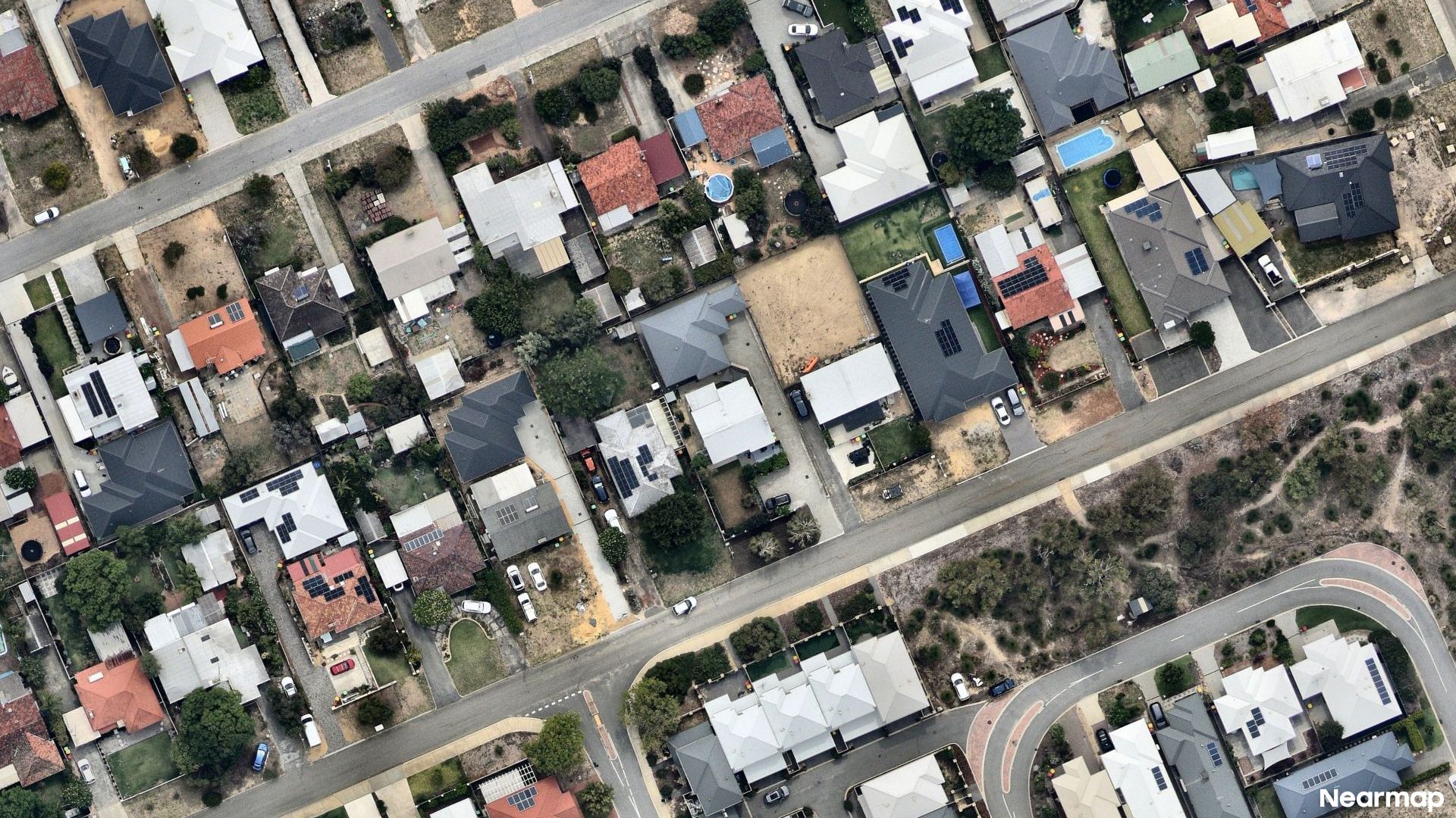Vertical aerial view